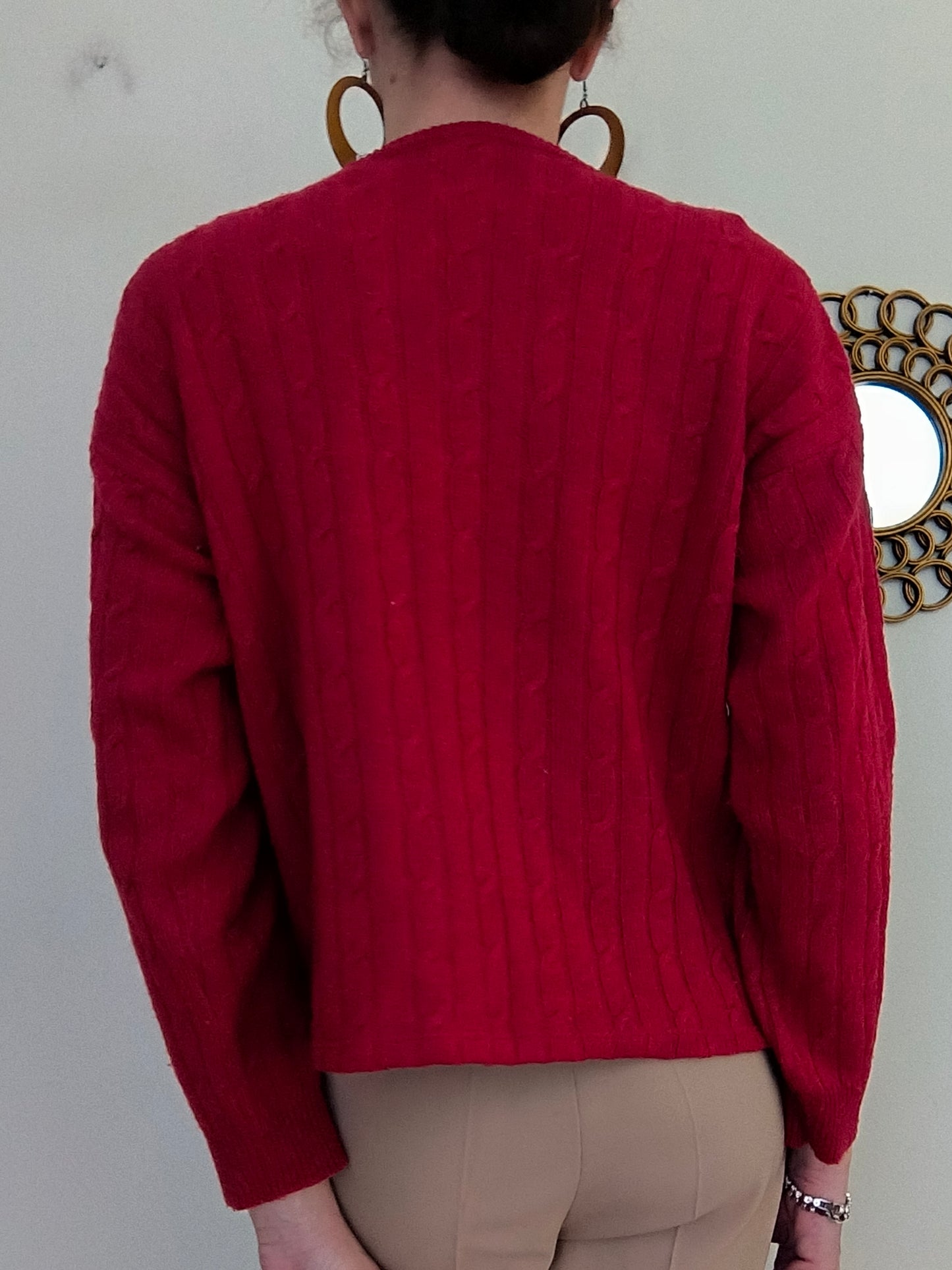 Cardigan Les Copains magenta