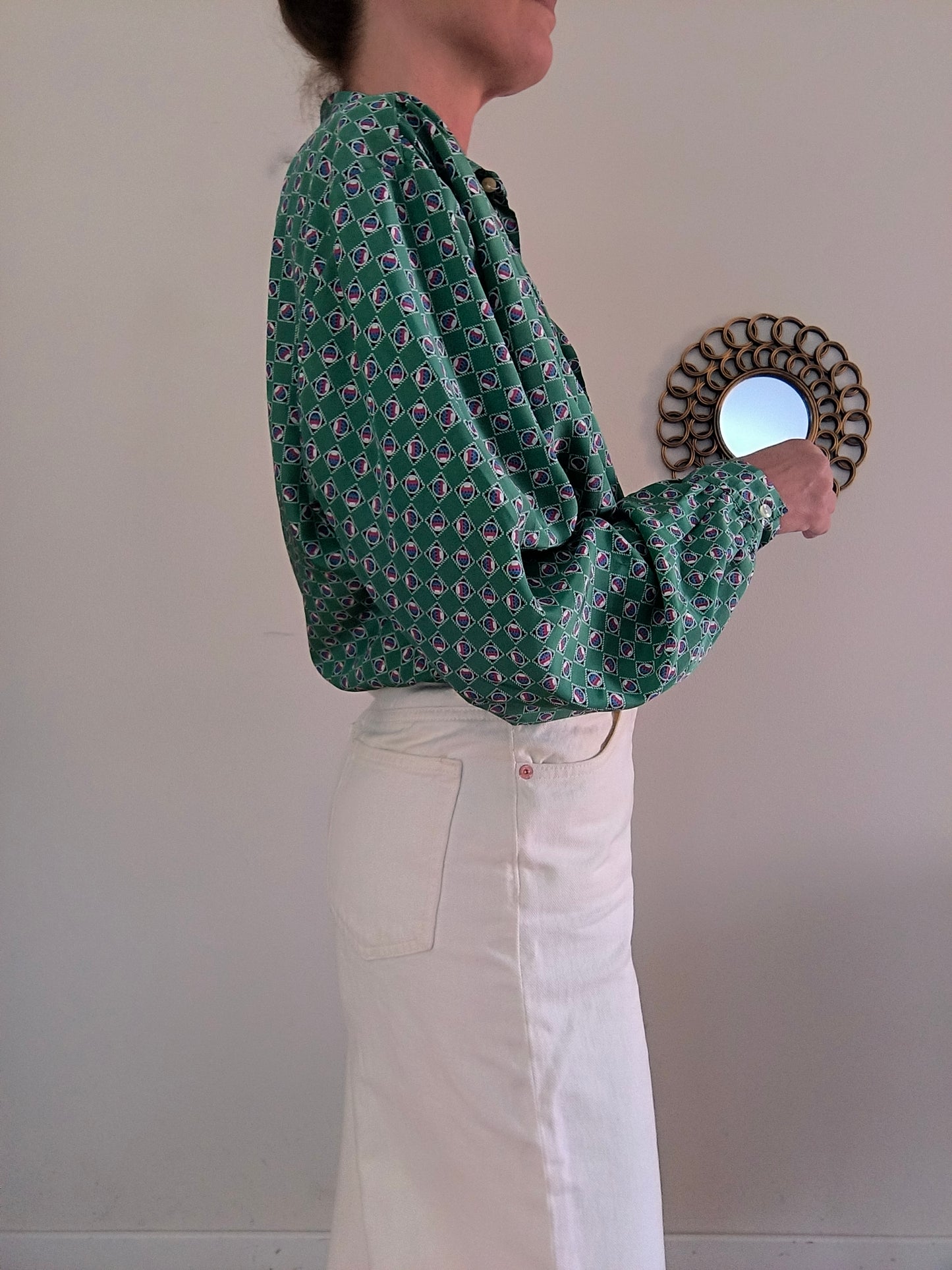 Camicetta vintage verde One size
