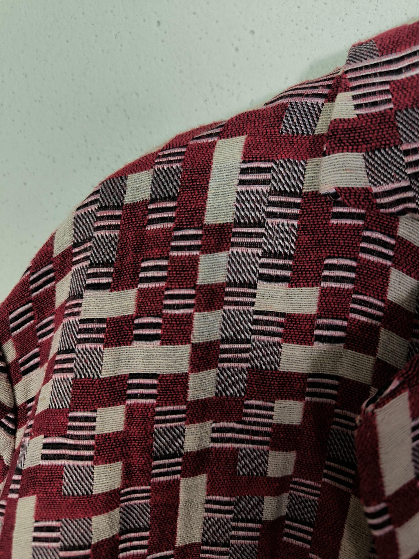 Kimono mattoncini rosso bianco