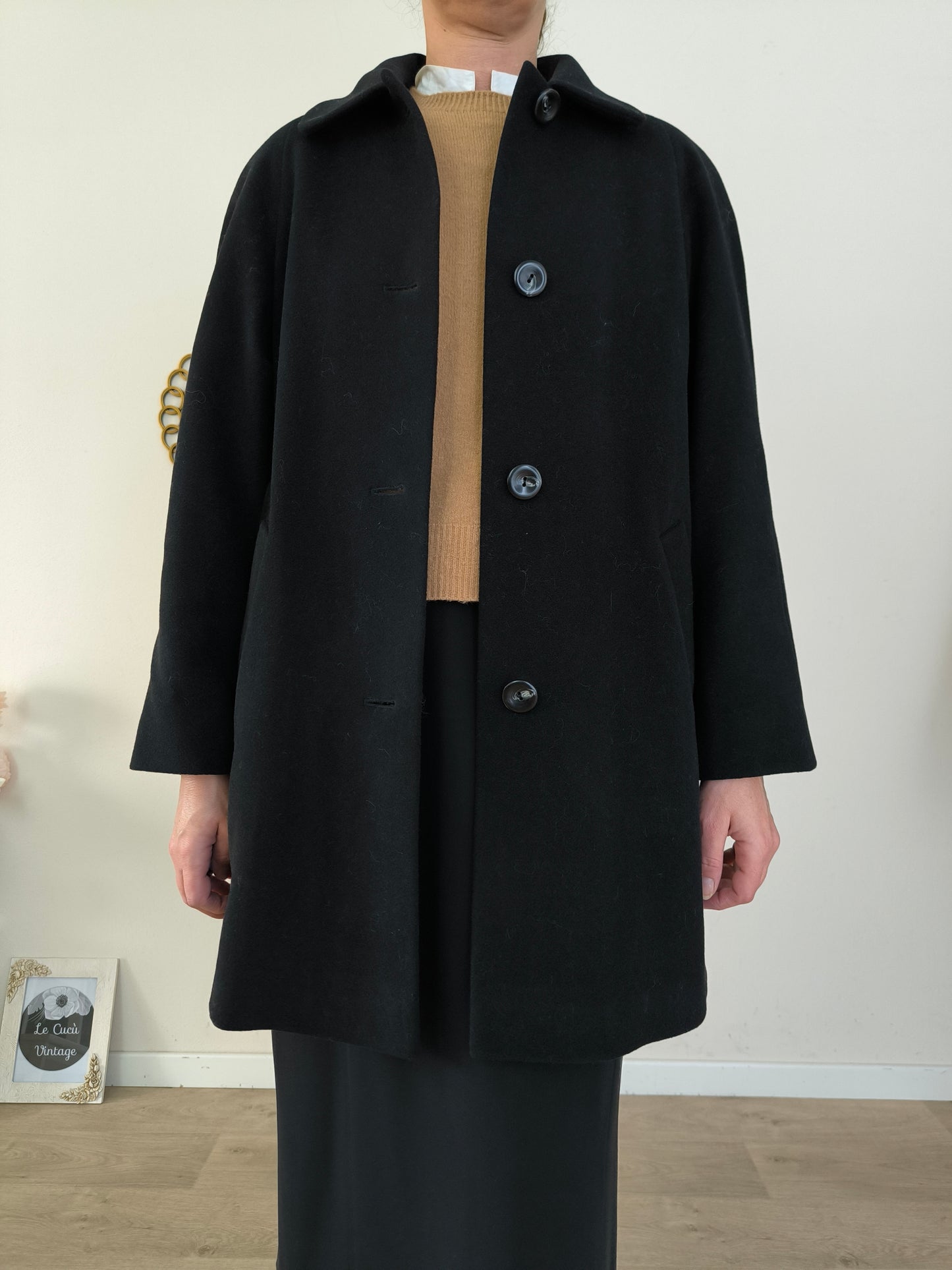 Cappotto nero in lana Marks&Spencer