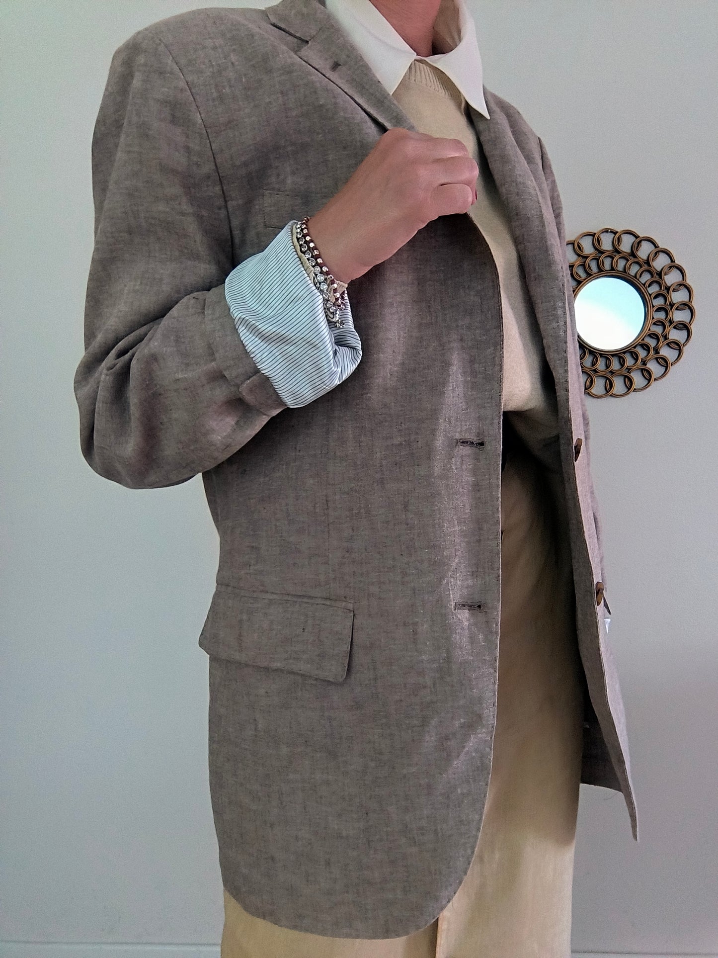 Rumford Venezia blazer unisex cotone e lino