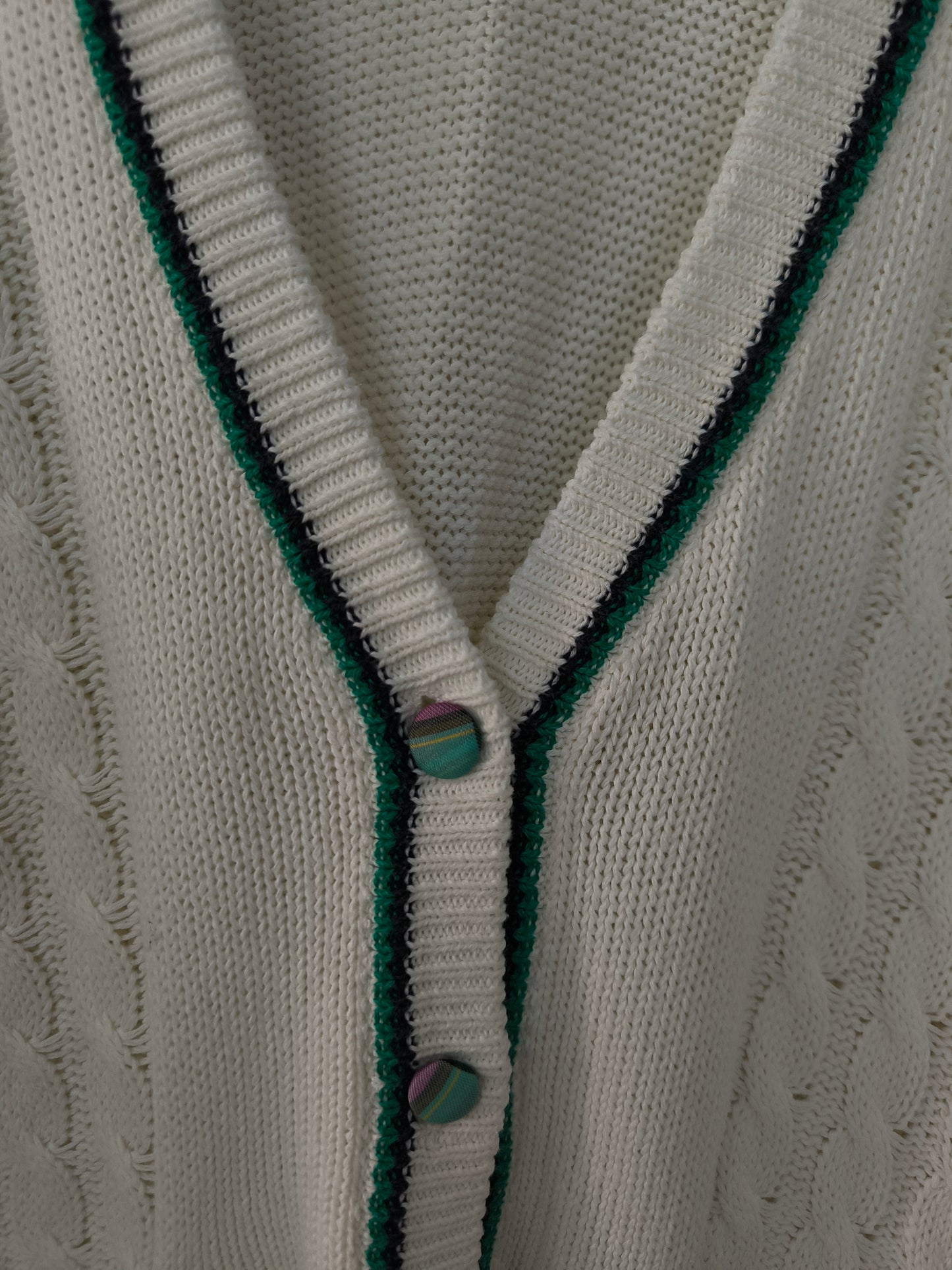 Cardigan cotone bianco