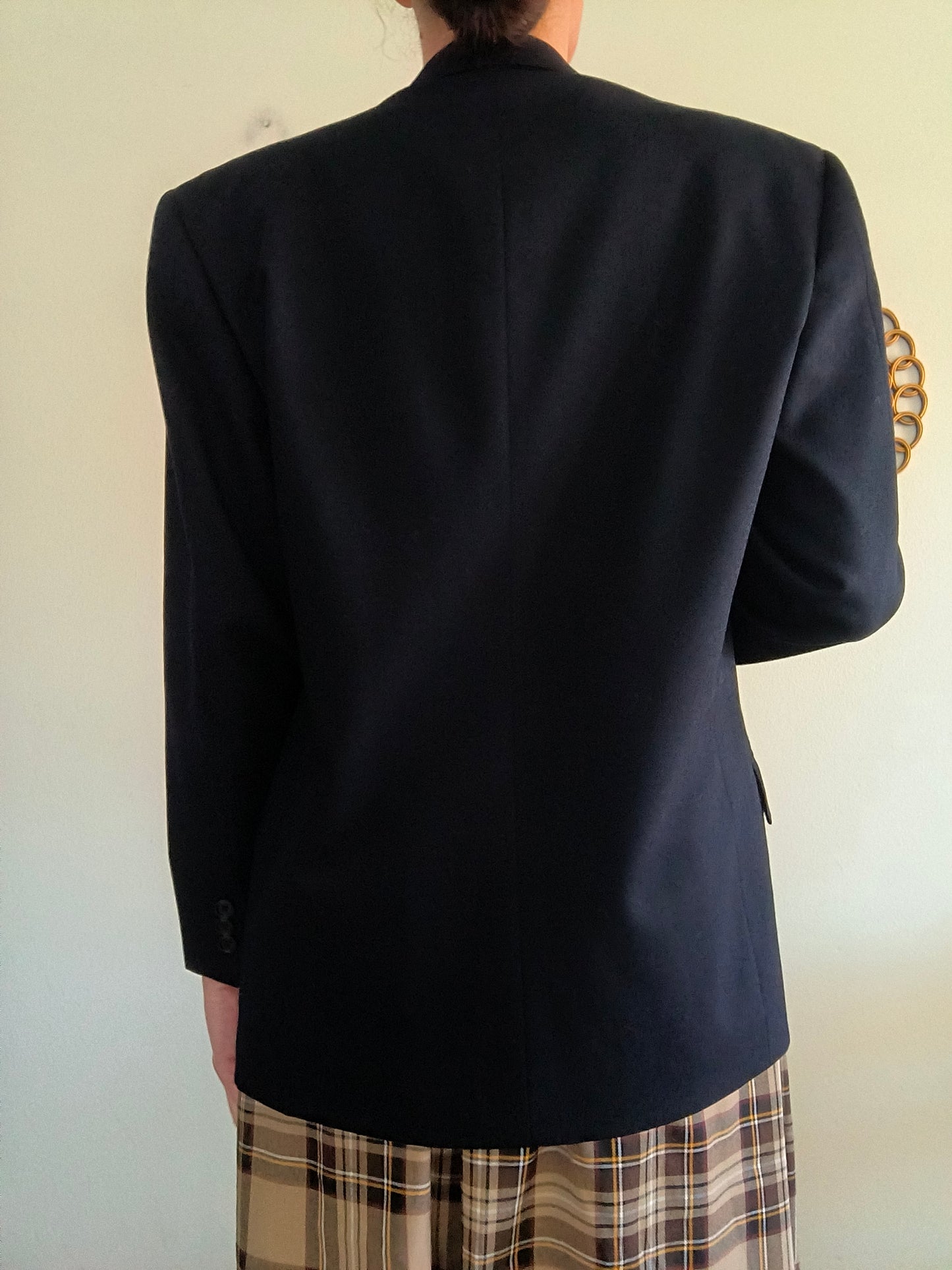 Blazer blu notte pura lana di Lessona tg 46