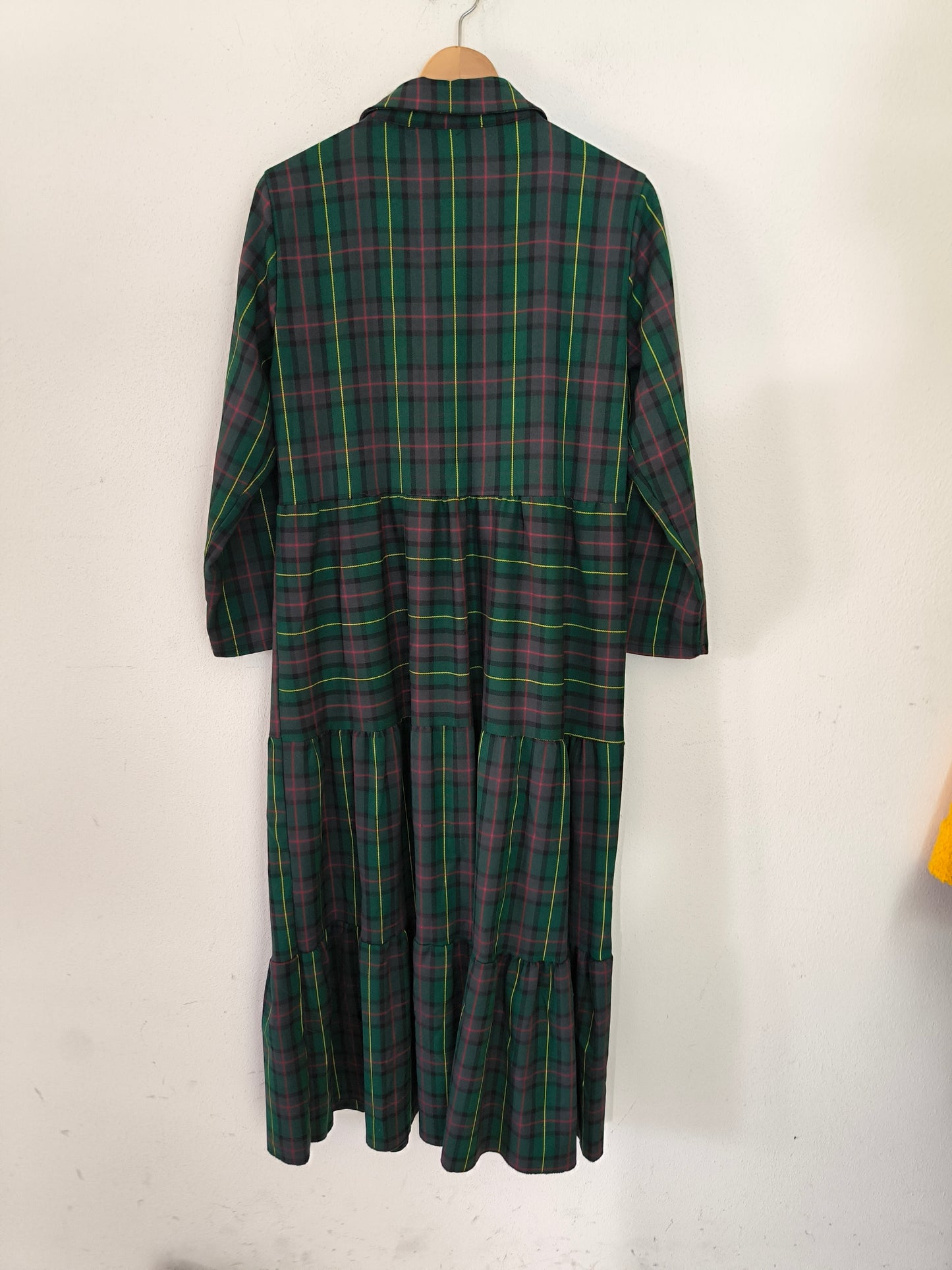 Abito chemisier in tartan tg U