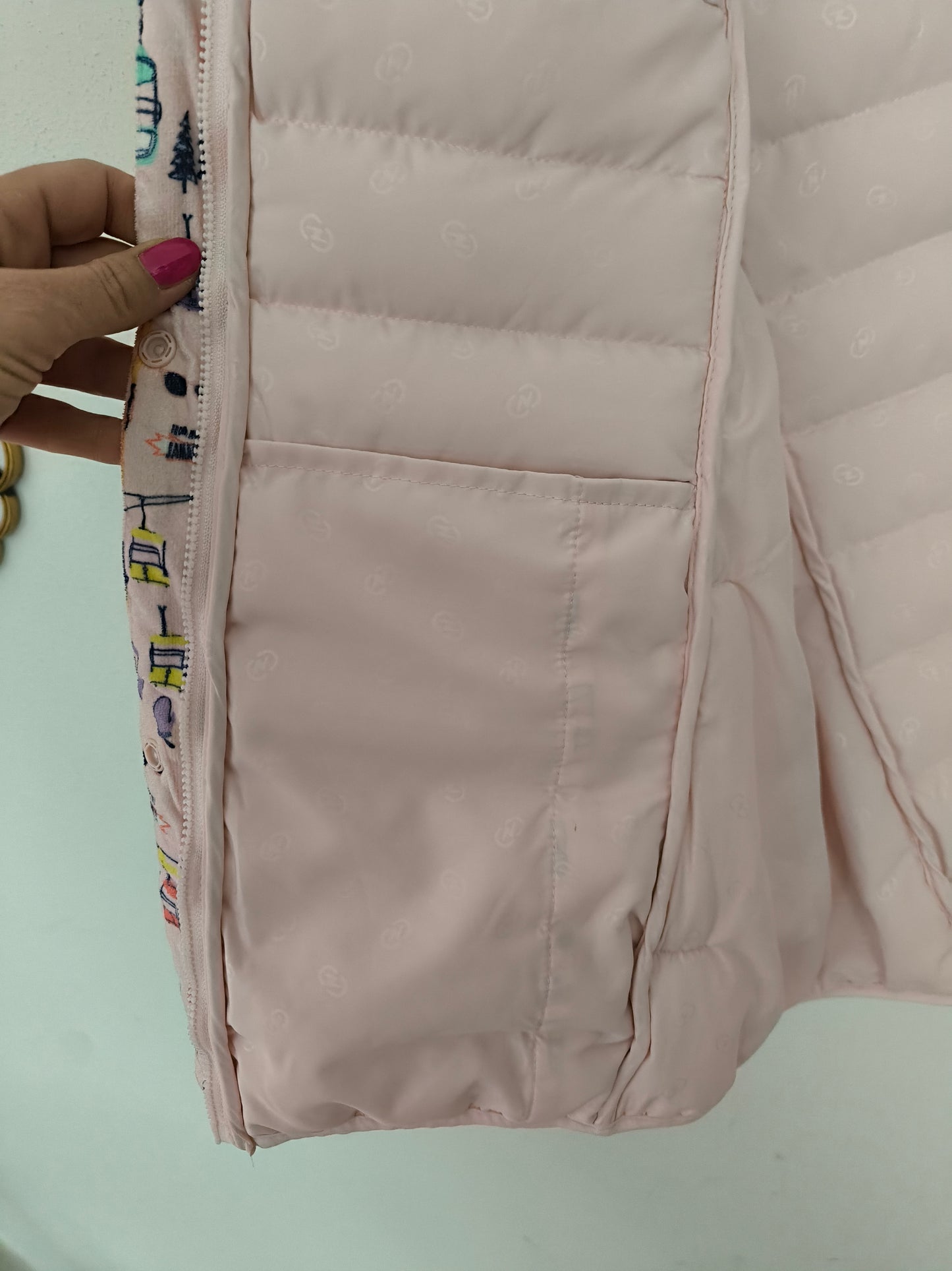 Piumino Damart in Thermolactyl rosa