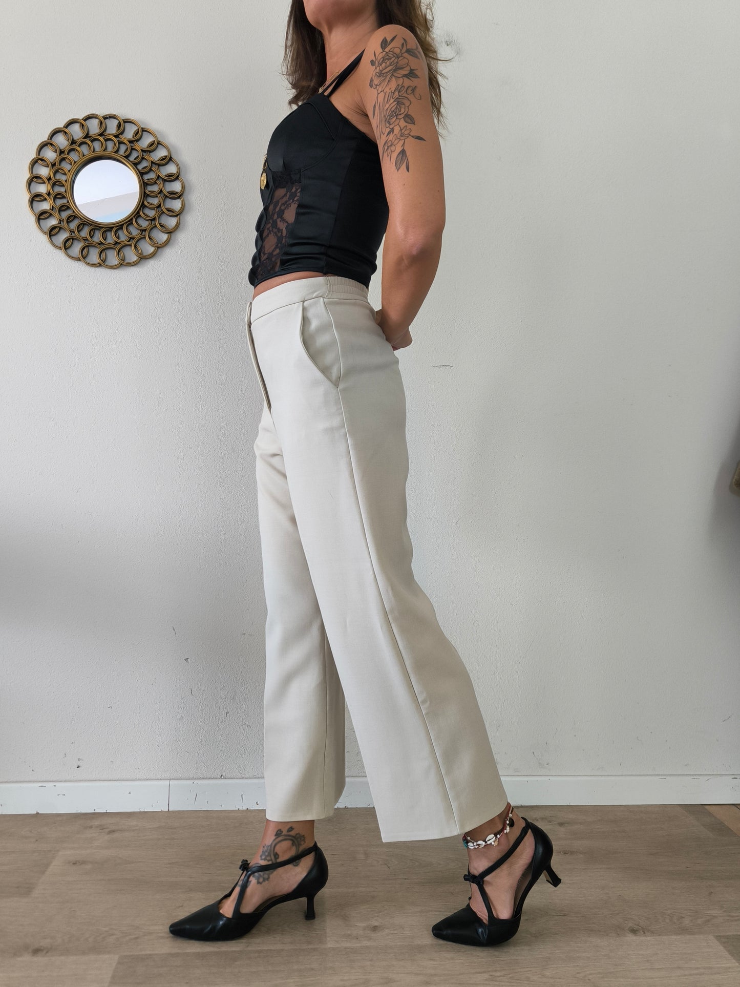 Pantalone panna Kartika