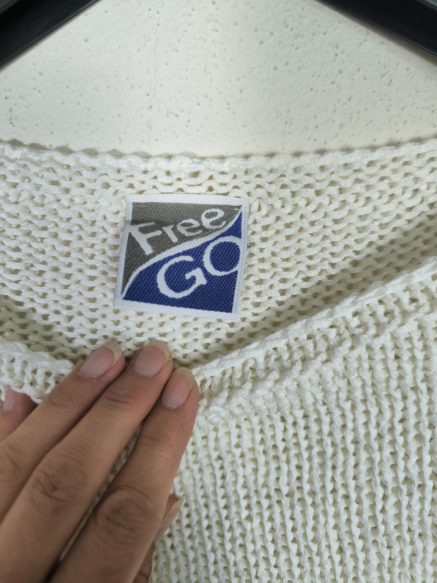 Maglioncino in cotone bianco tg M/L