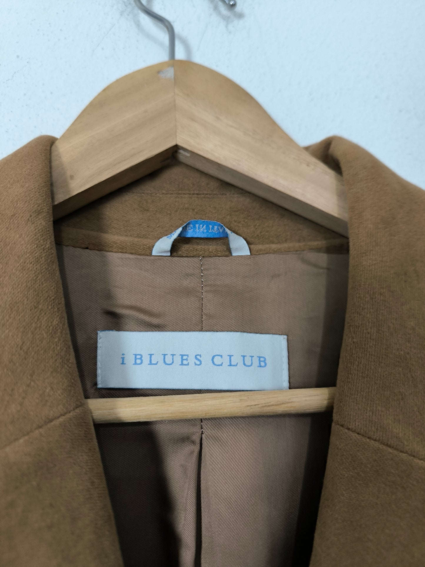 Blazer lungo IBlues in velluto cammello