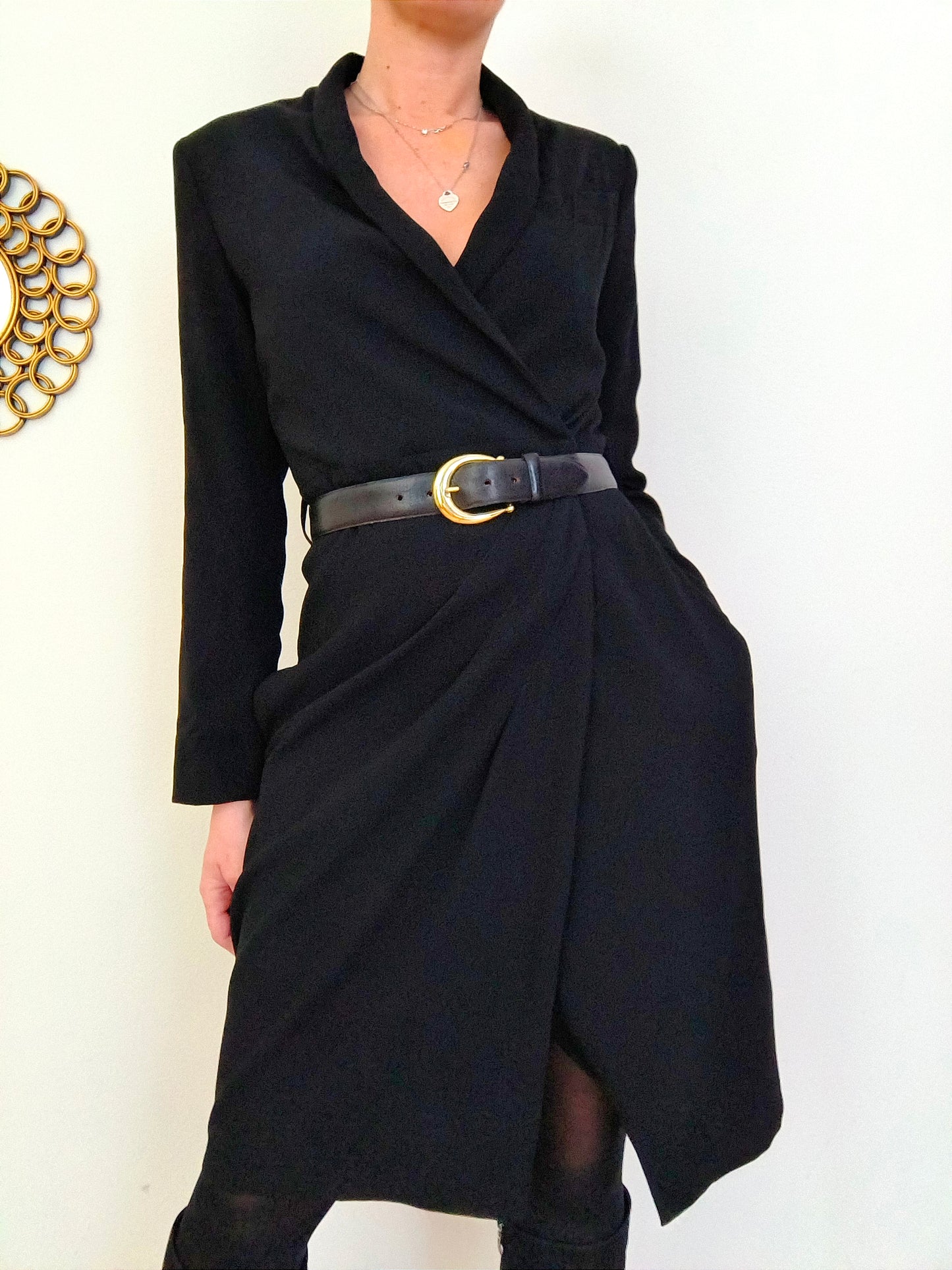 Abito robe manteau nero tg M