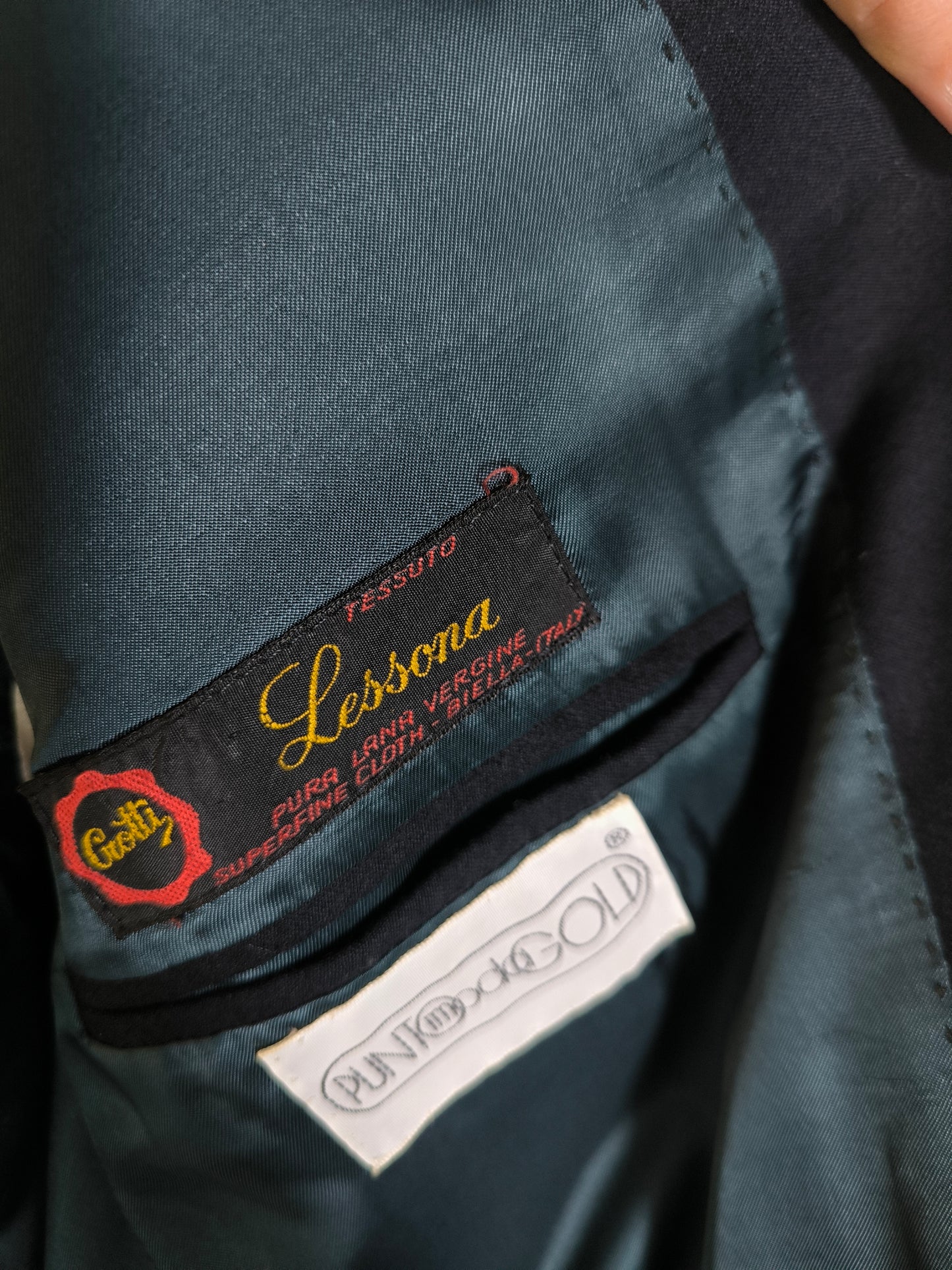 Blazer blu notte pura lana di Lessona tg 46