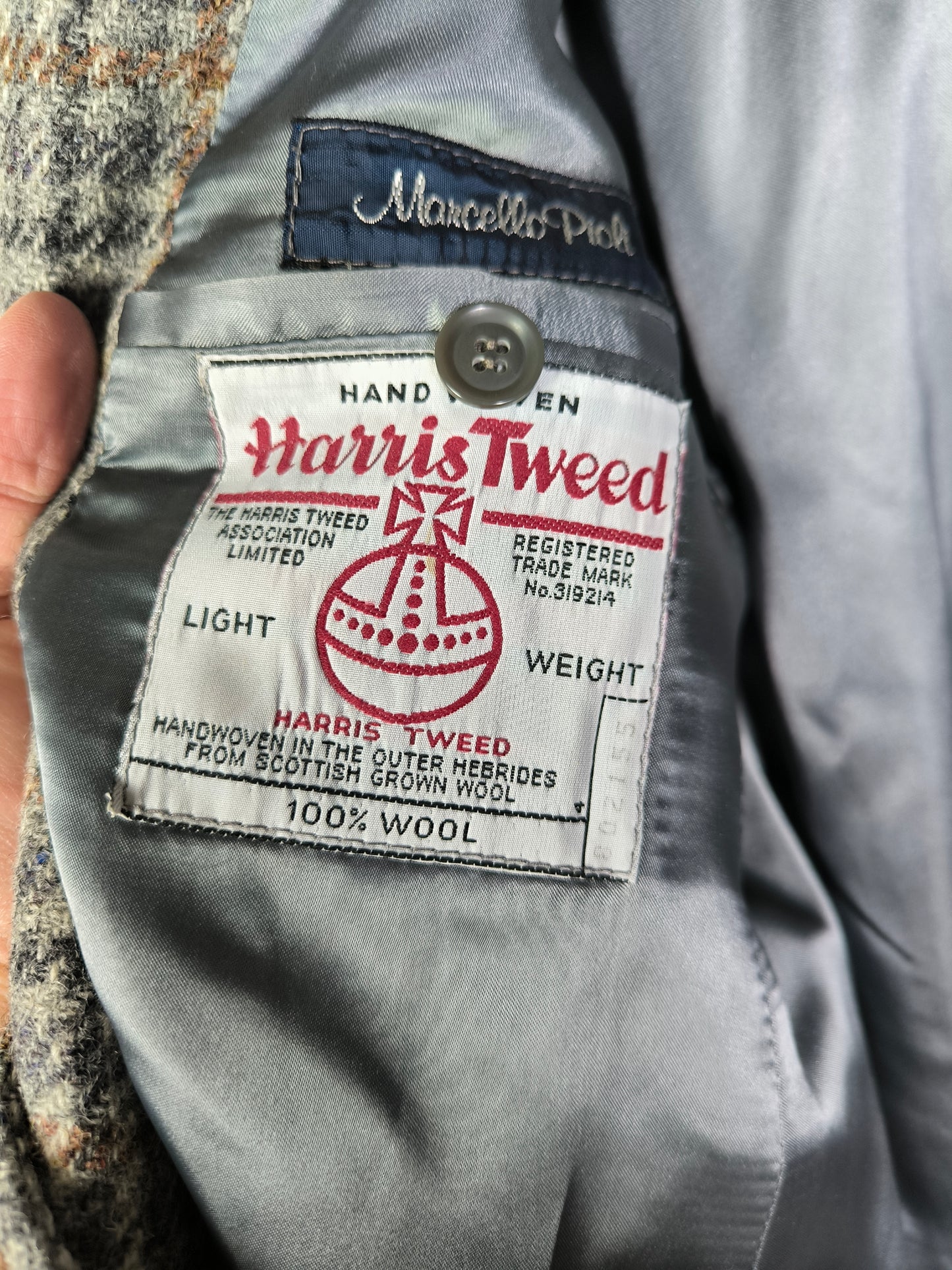 Blazer Harris Tweed in pura Lana