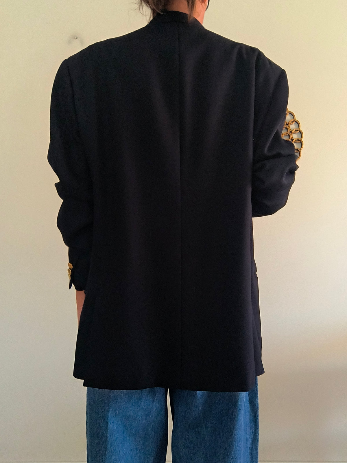 Blazer Valentino nero in pura lana vergine