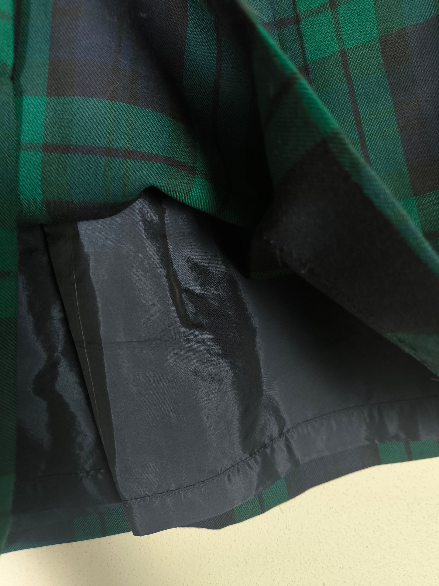 Gonnellina tartan verde/blu