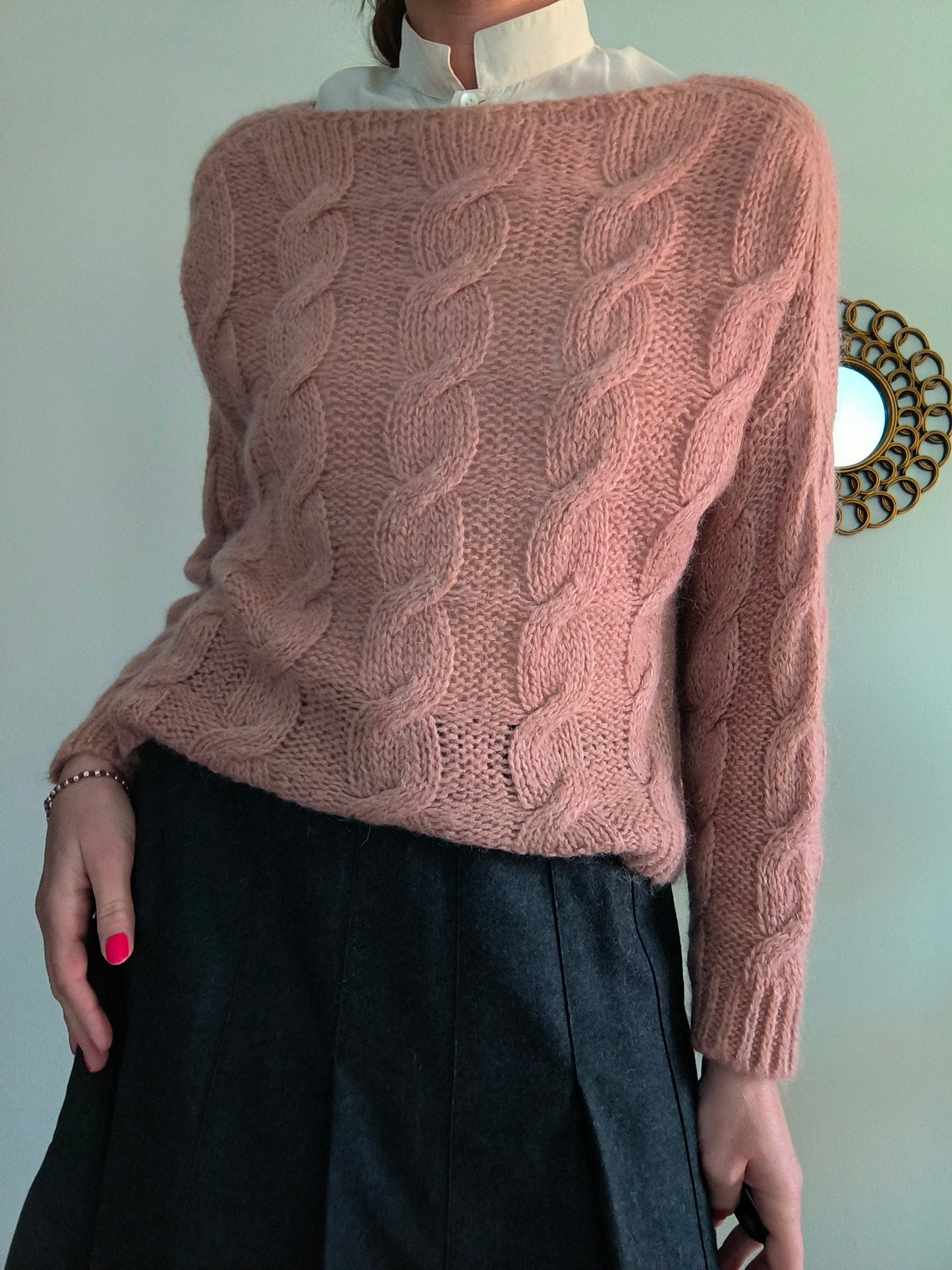 Maglione O'Dett rosa antico tg M/L