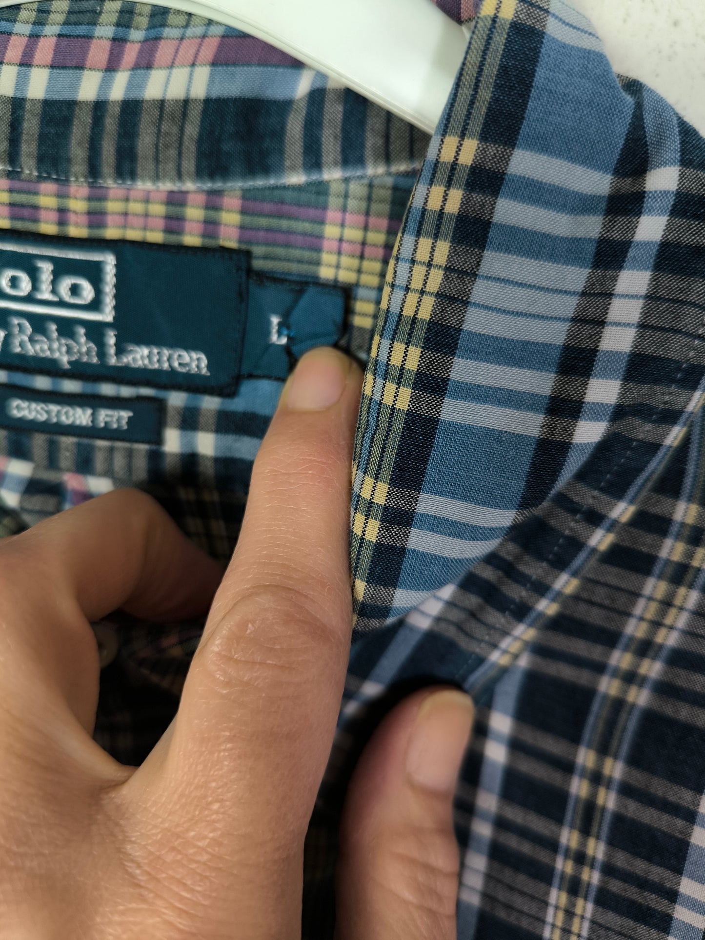 Camicia check Polo Ralph Lauren azzurra