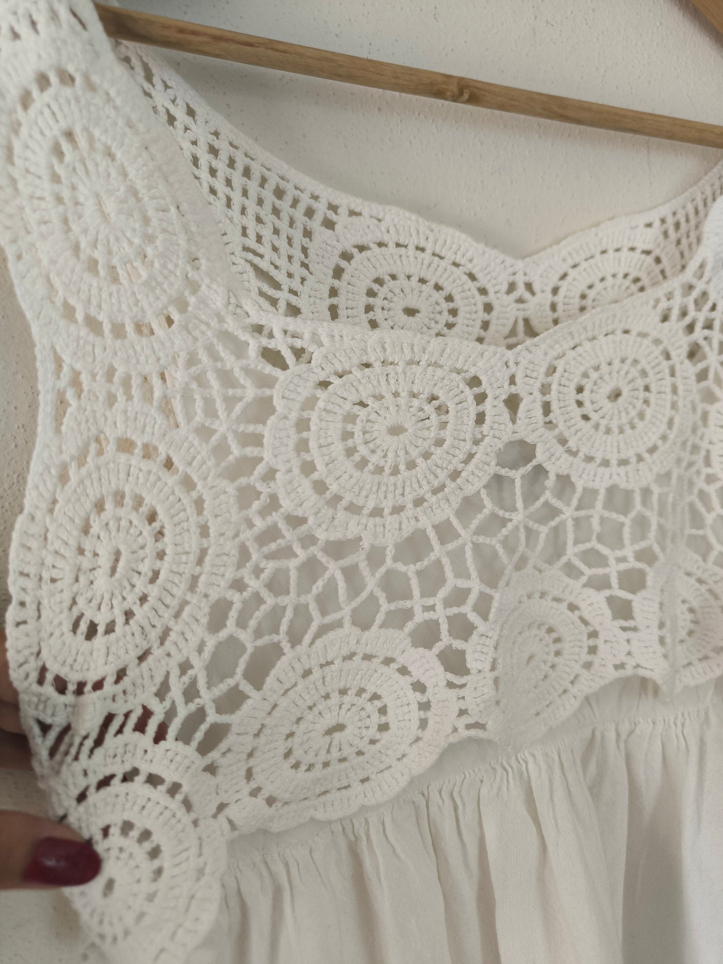 Abito Sisley in cotone bianco