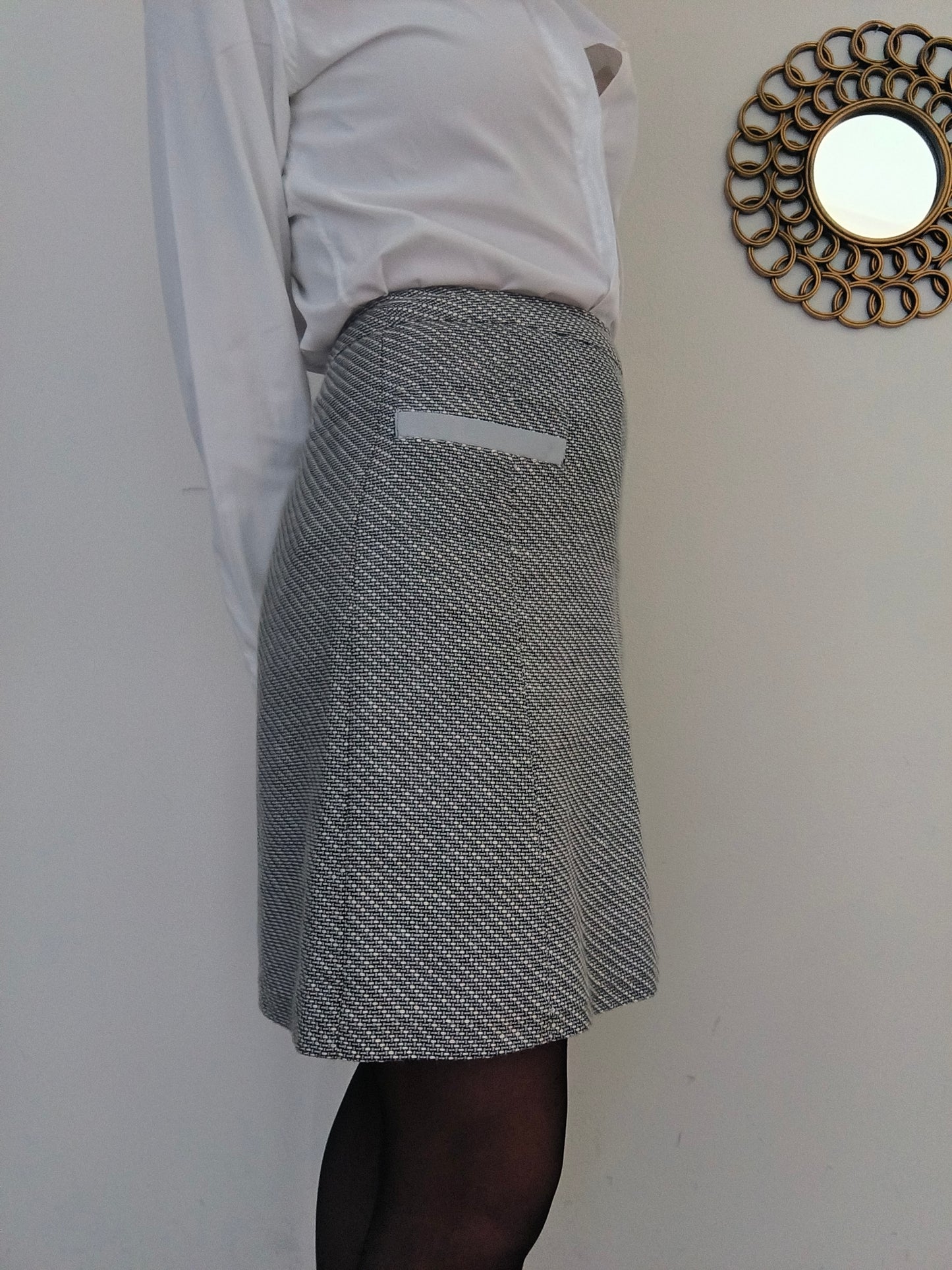 Gonna Max &co grigio argento