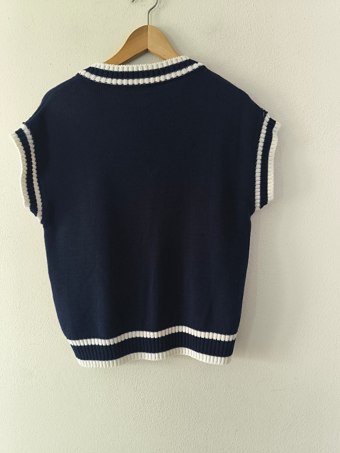 Gilet smanicato blu tg u