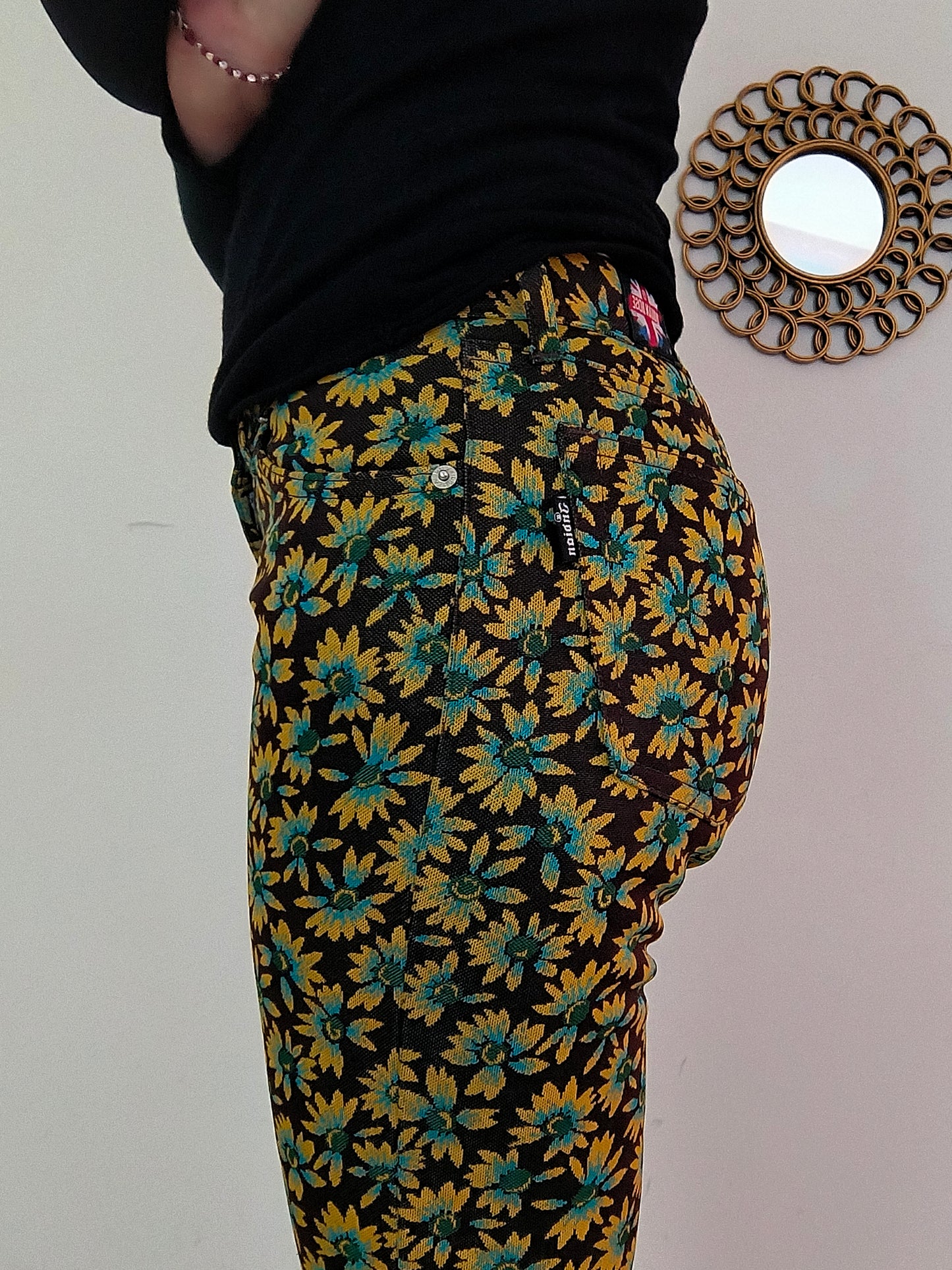 Pantalone tapestry Indian Rose tg S