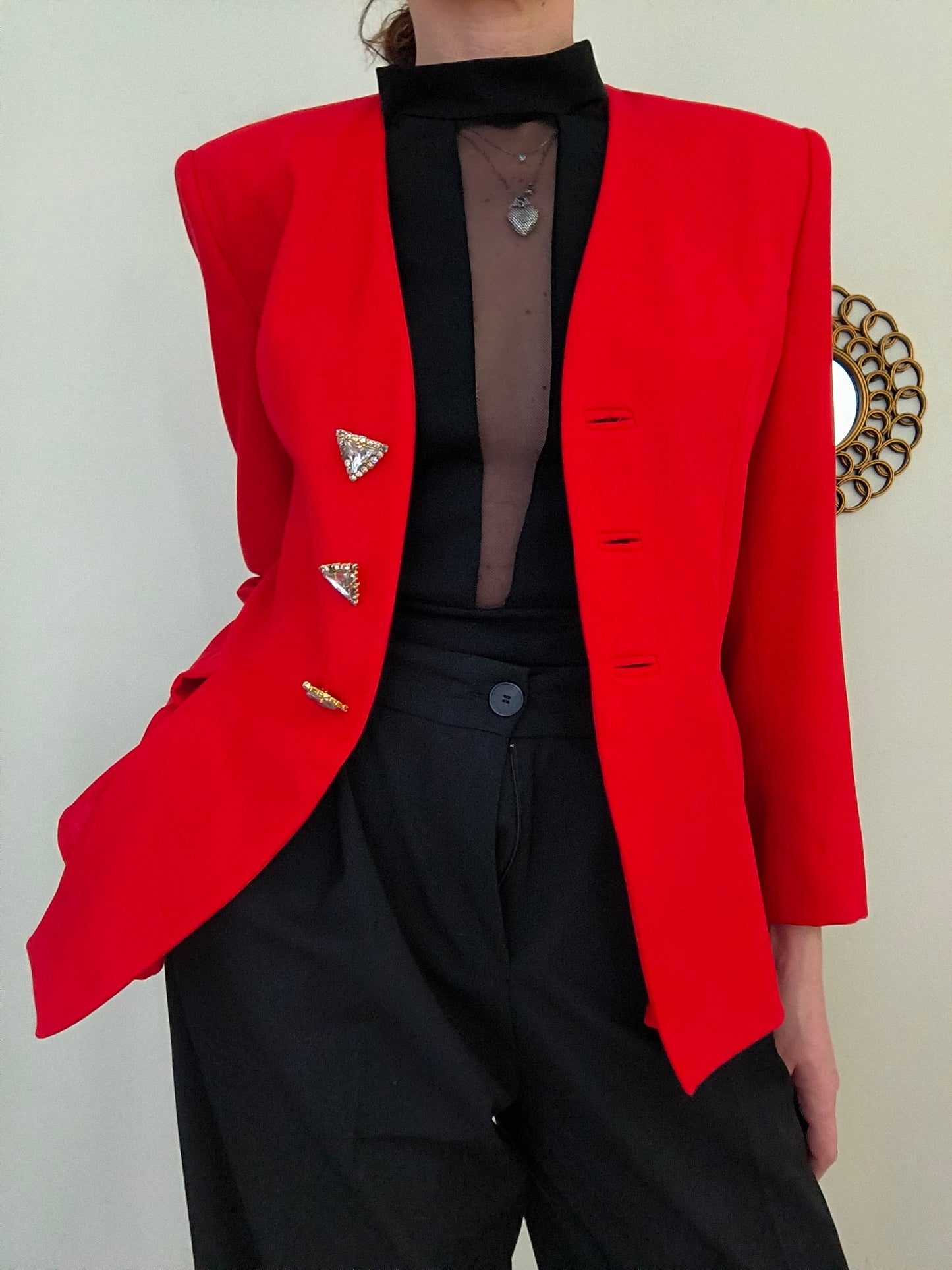 Blazer Marina Babini rosso tg 42