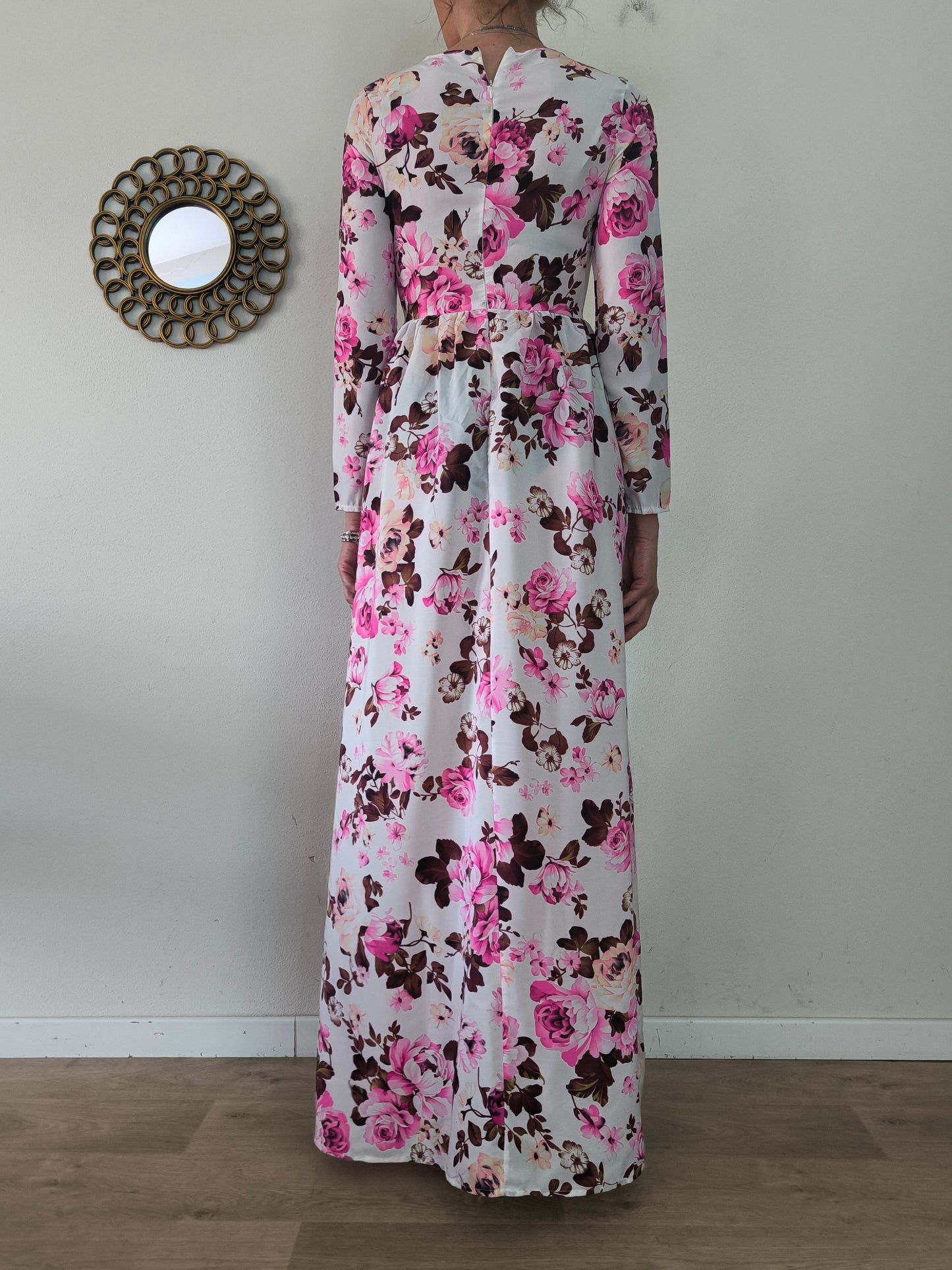 Abito lungo vintage floreale
