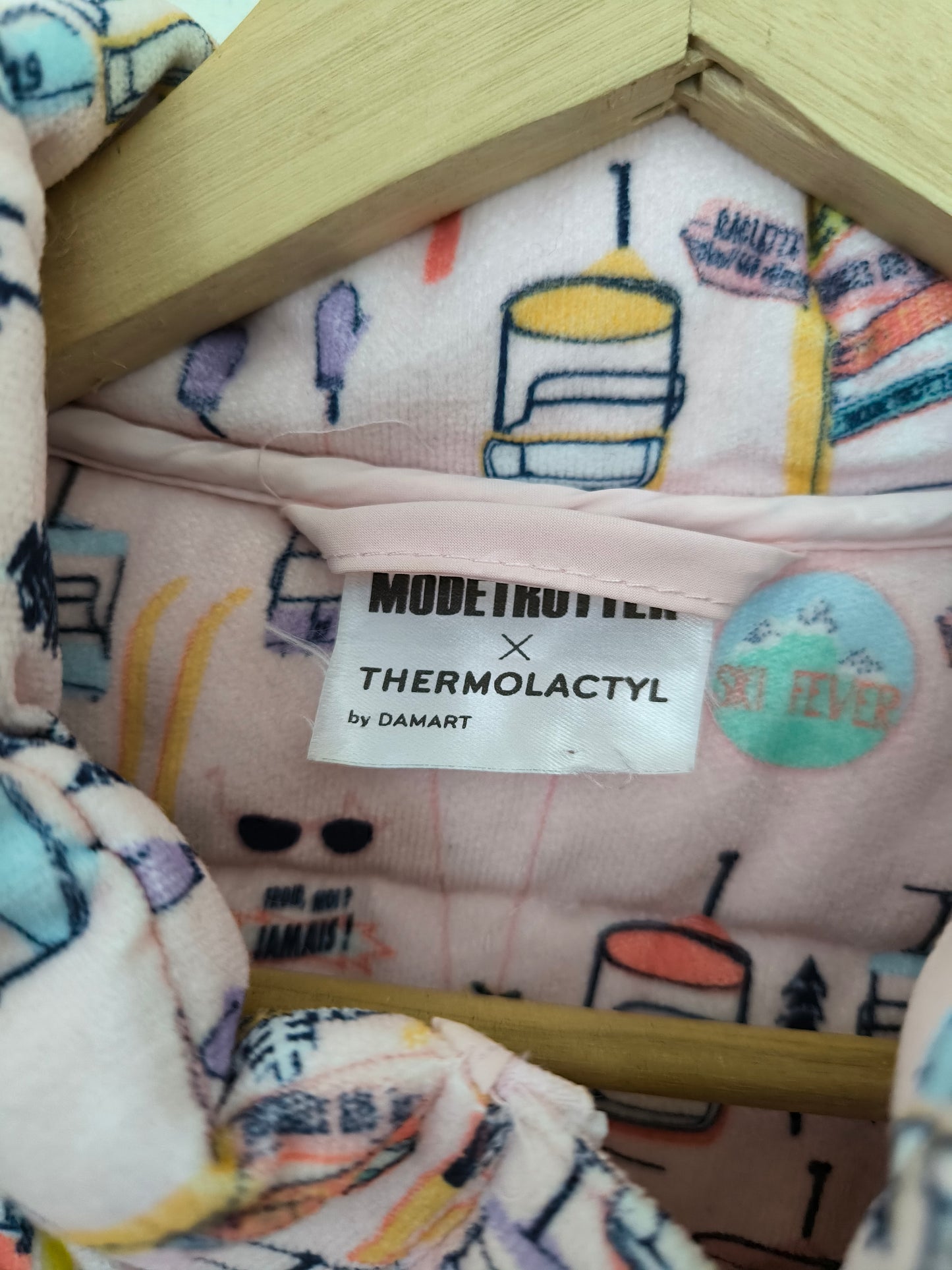 Piumino Damart in Thermolactyl rosa