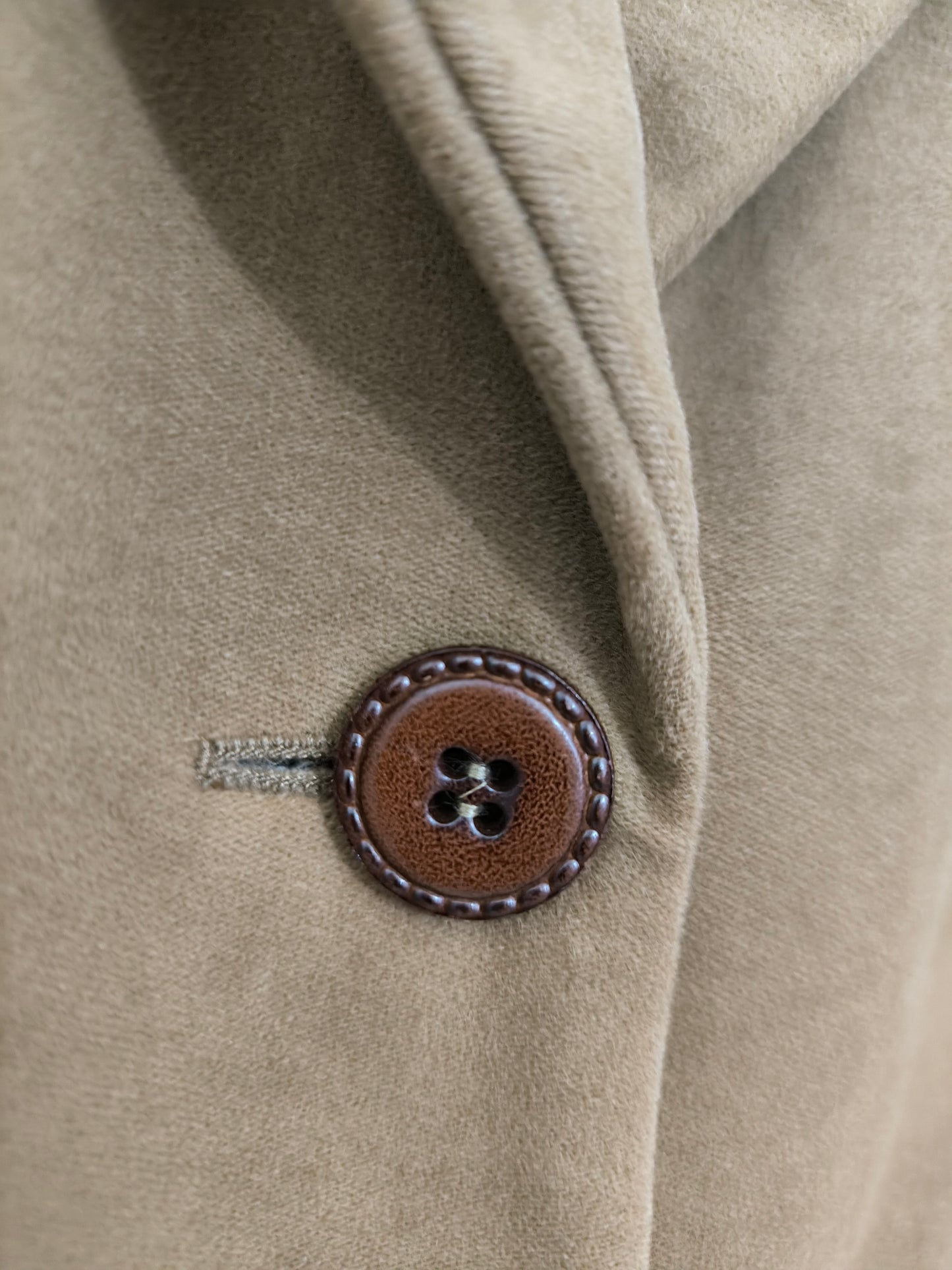 Blazer lungo IBlues in velluto cammello