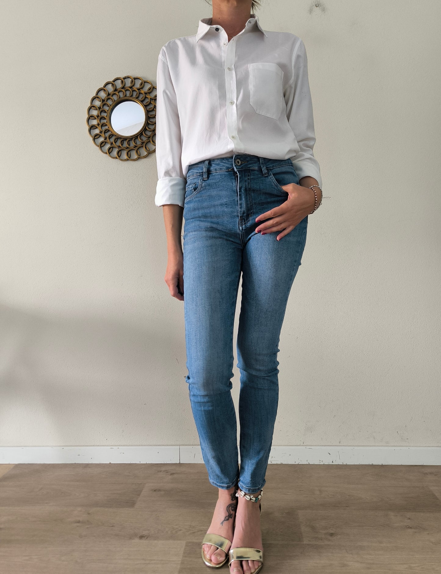 Camicia cotone bianco Blocco 11