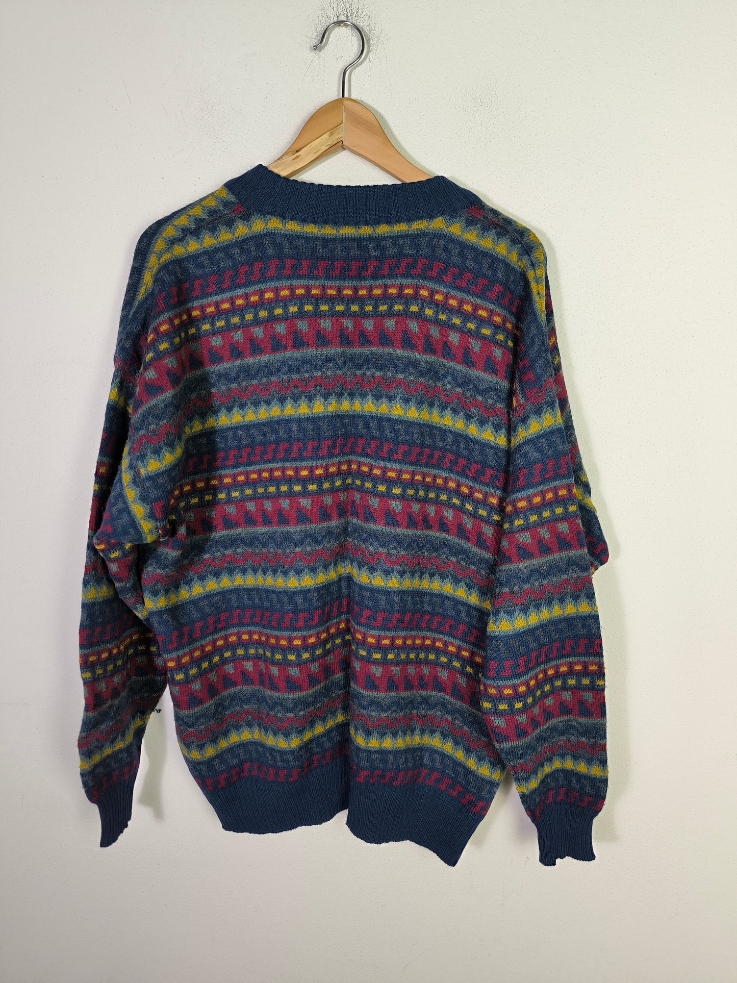 Cardigan fantasia in lana e alpaca peruviana