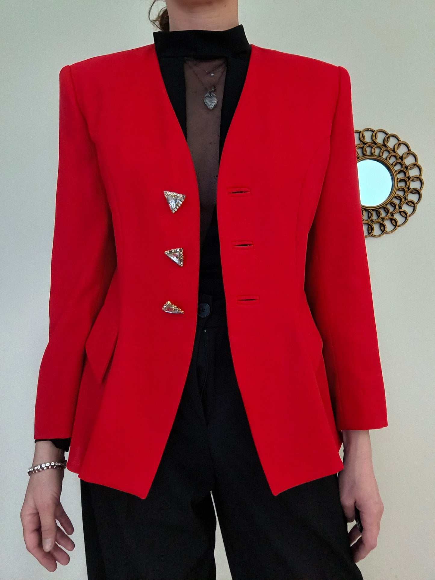 Blazer Marina Babini rosso tg 42