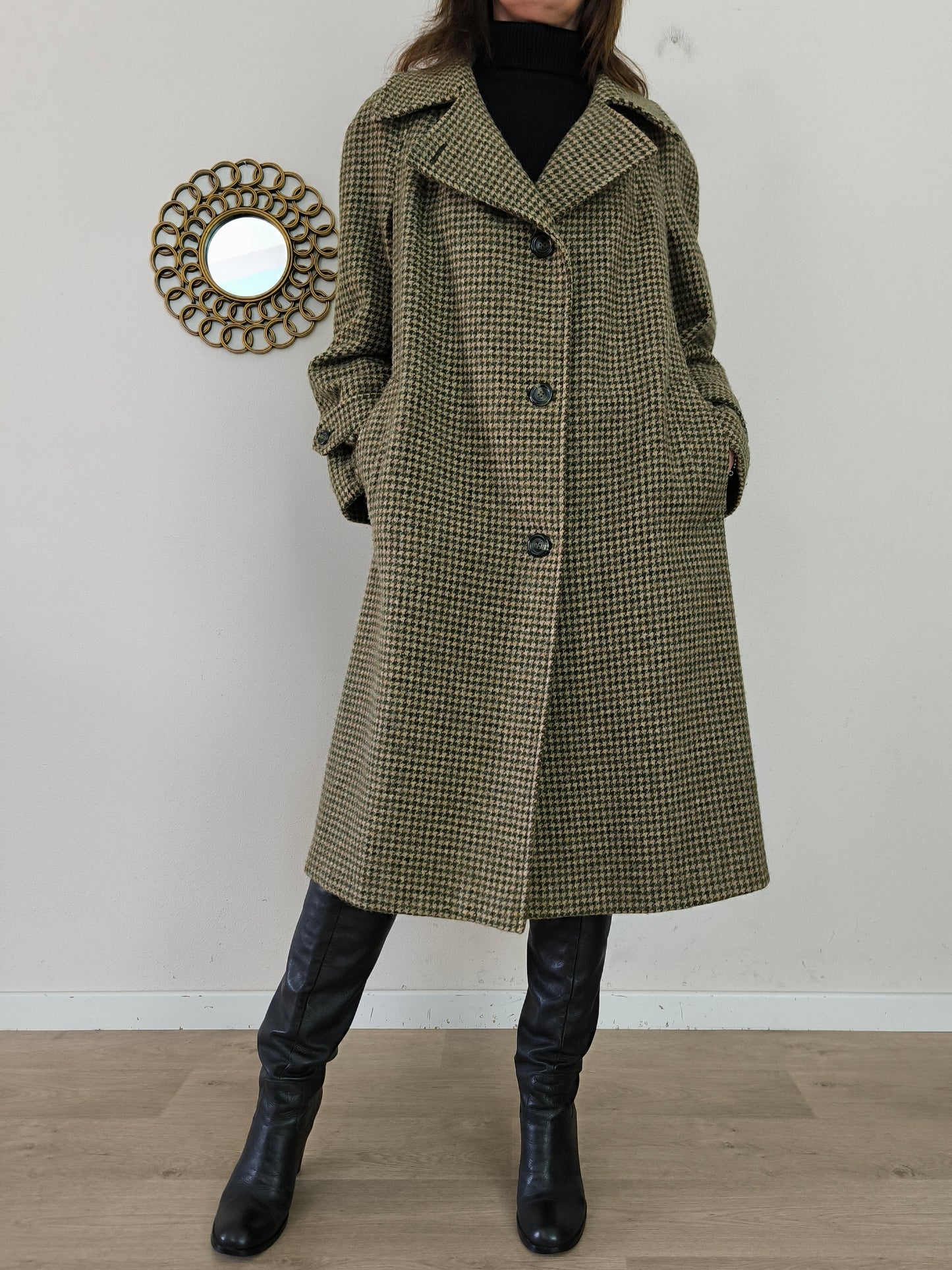 Cappotto vintage Moessmer Tweed, anni 60