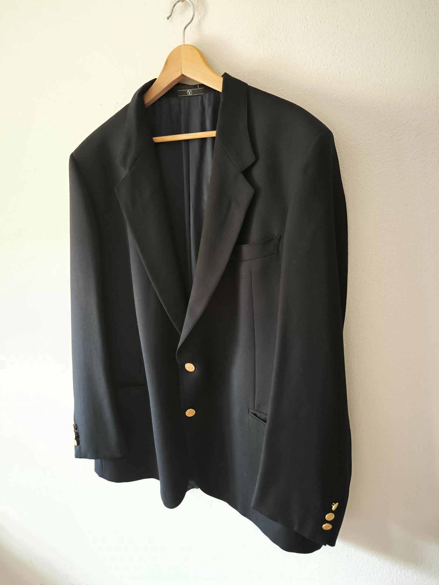 Blazer Valentino nero in pura lana vergine