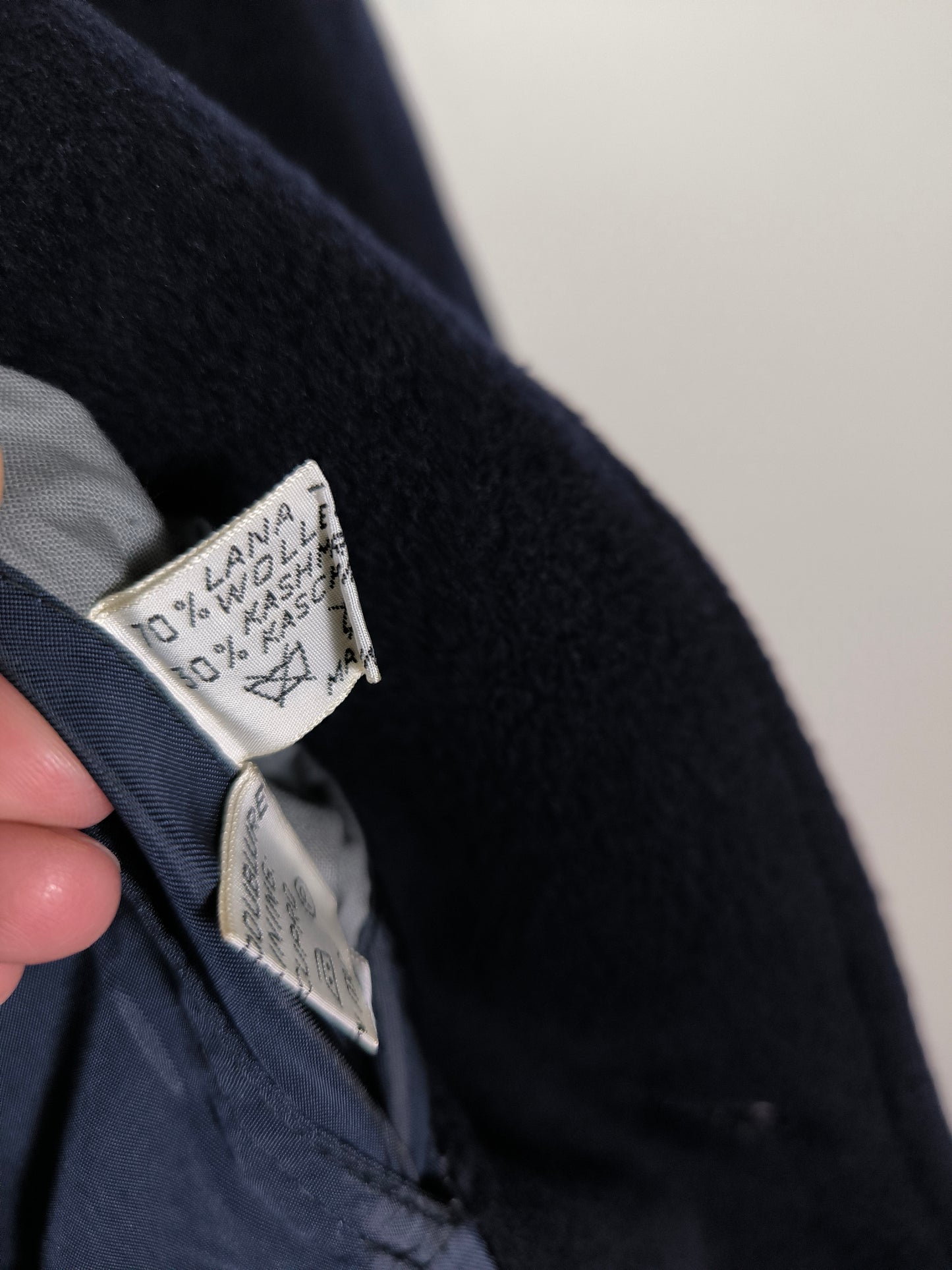 Herno cappotto lana e cashmere blu