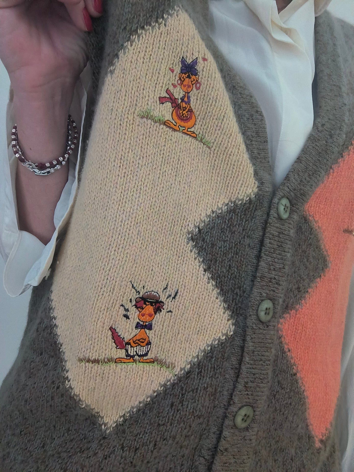Gilet Laura Biagiotti vintage ricamato