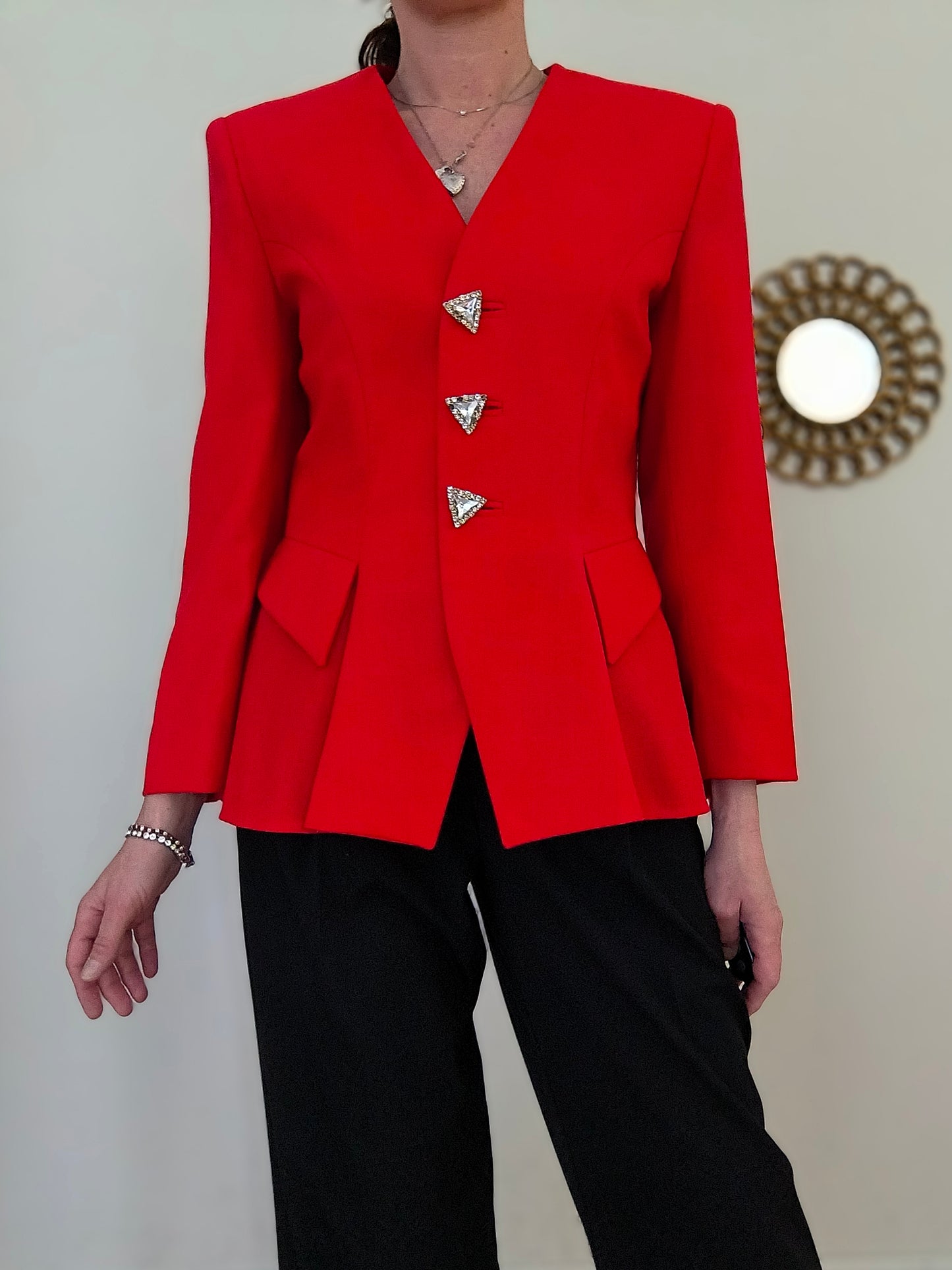 Blazer Marina Babini rosso tg 42