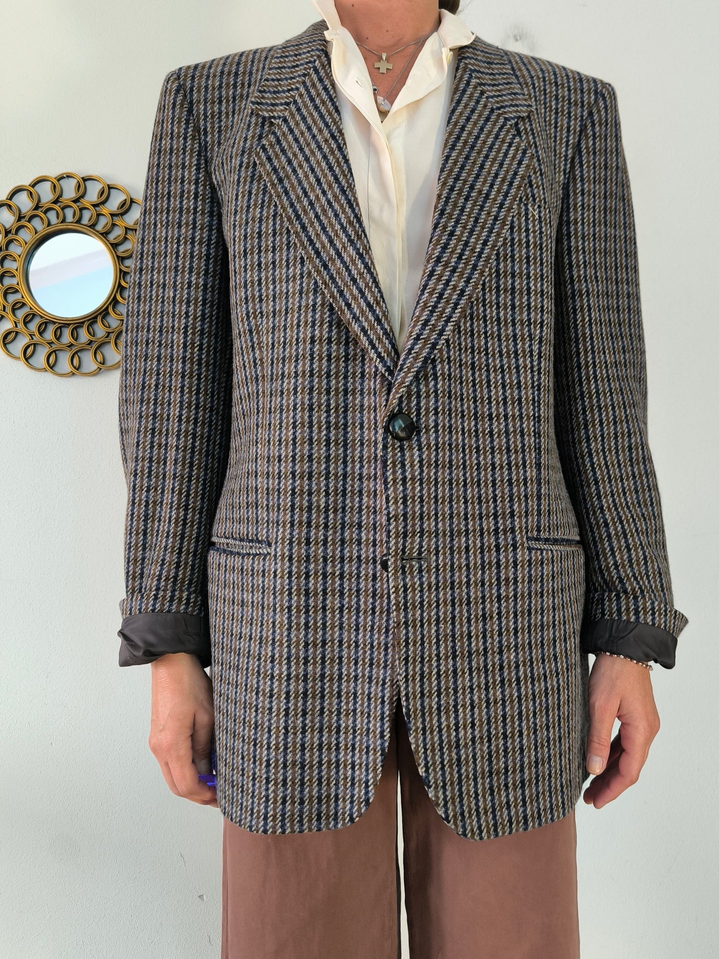Blazer Trussardi in lana e alpaca tg 58