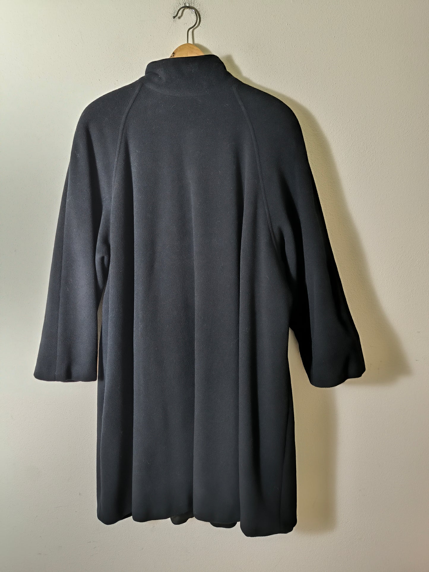 Cappotto Luciana Lazzari in lana e cashmere nero tg L