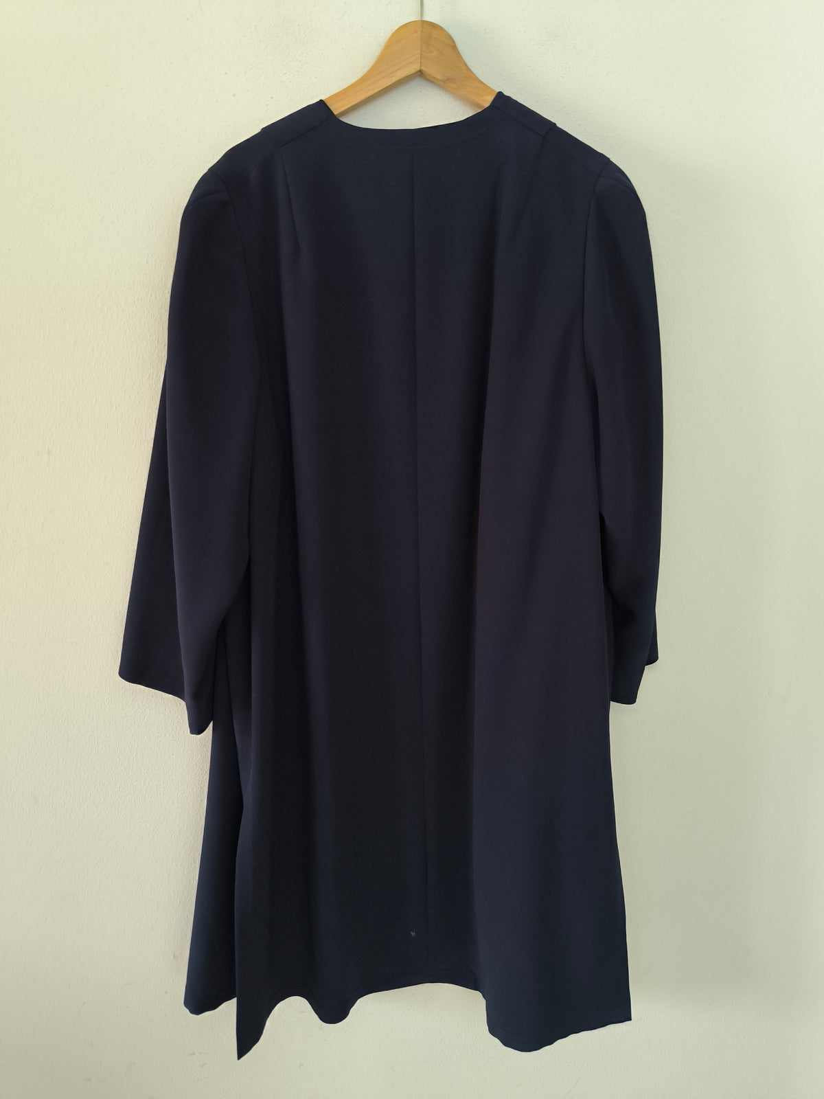 Trench Valentino vintage in lana blu notte