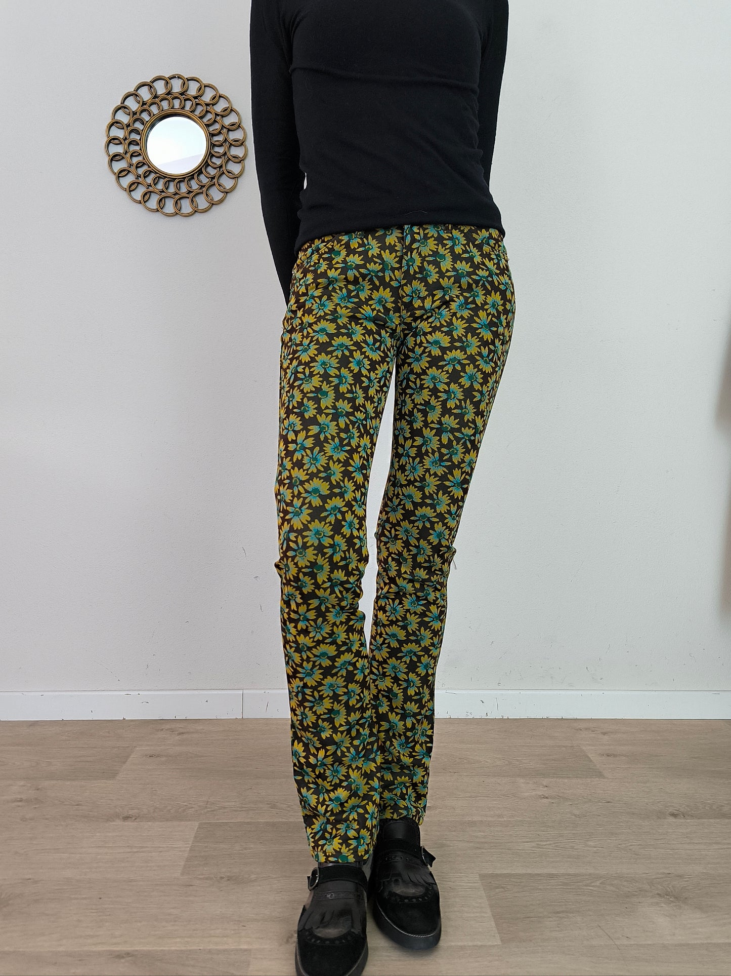 Pantalone tapestry Indian Rose tg S