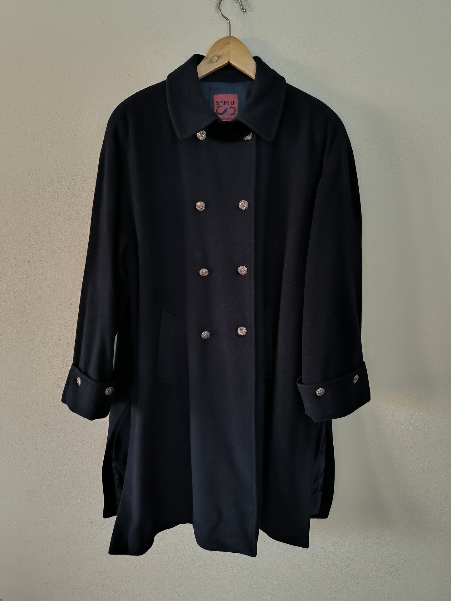 Cappotto Alessandra Alpi blu in lana e cashmere