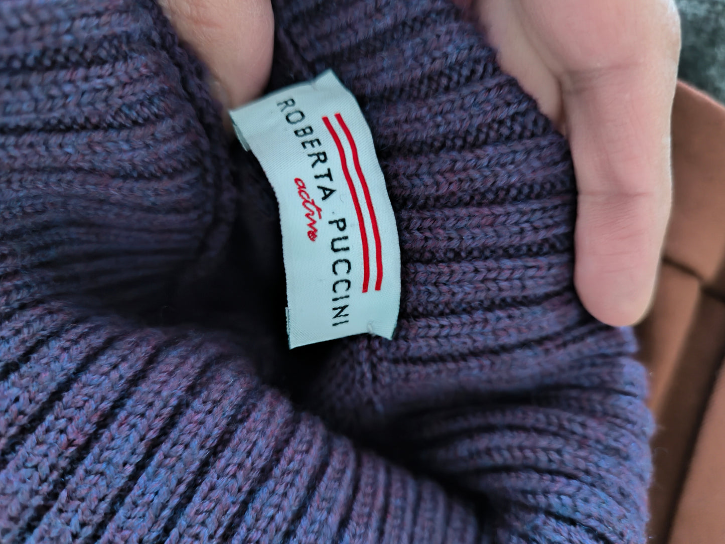 Maglione dolcevita pura lana merino tg M