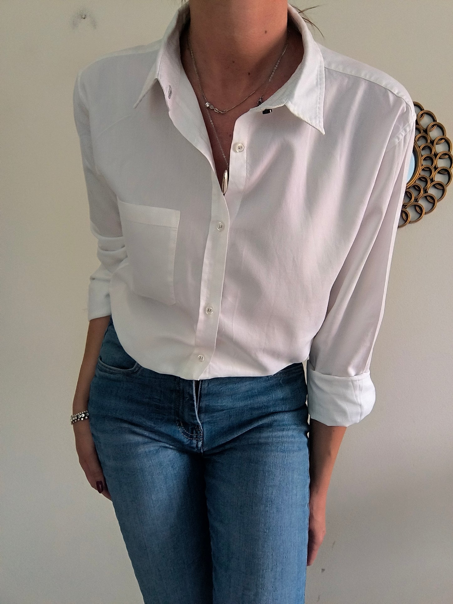 Camicia cotone bianco Blocco 11