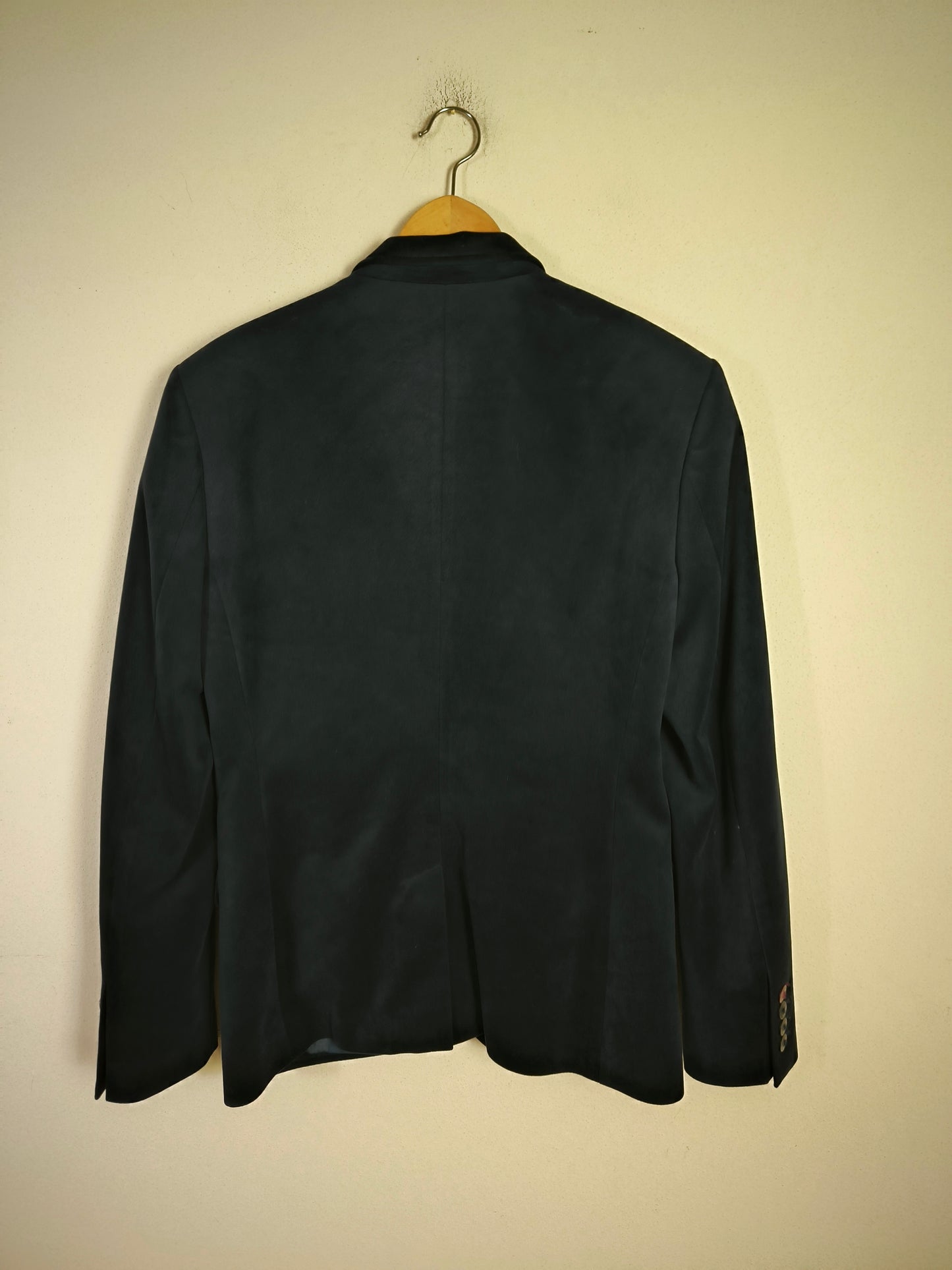 Blazer in velluto blu tg L