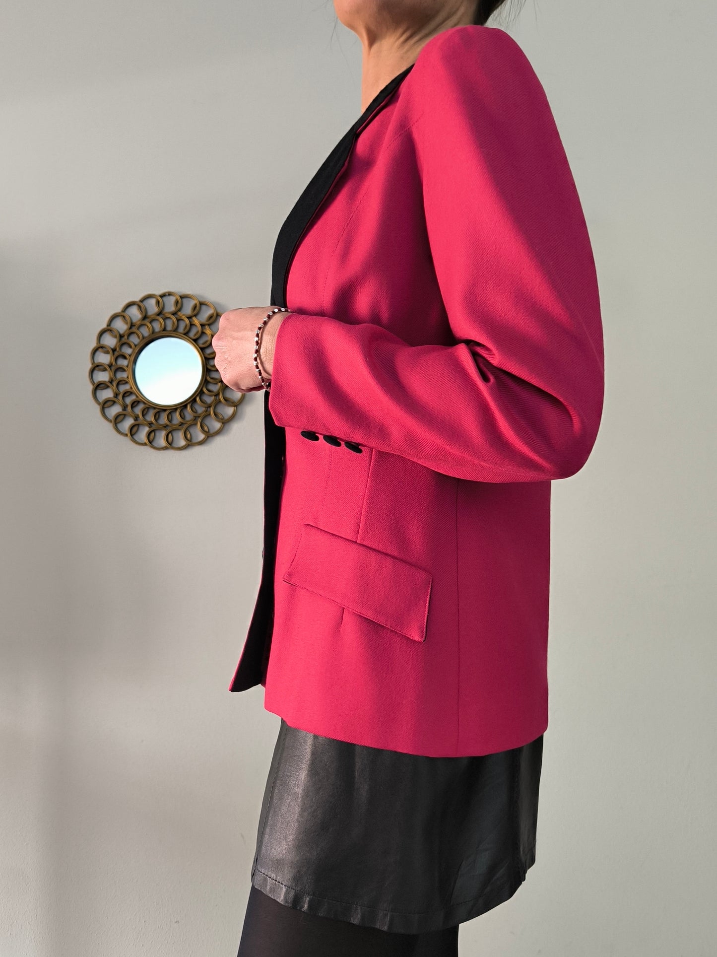 Blazer vintage sartoriale rosa