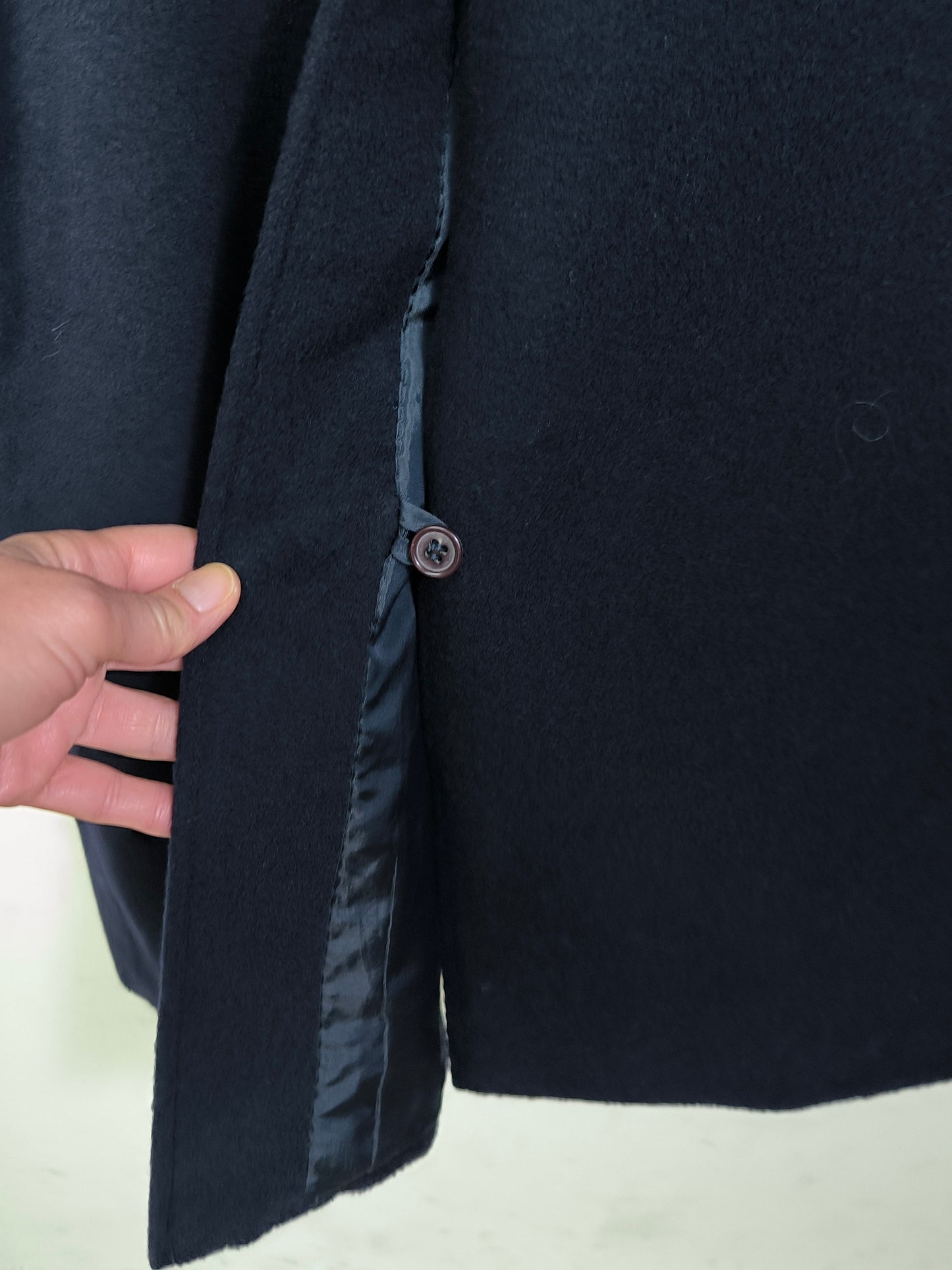 Herno cappotto lana e cashmere blu