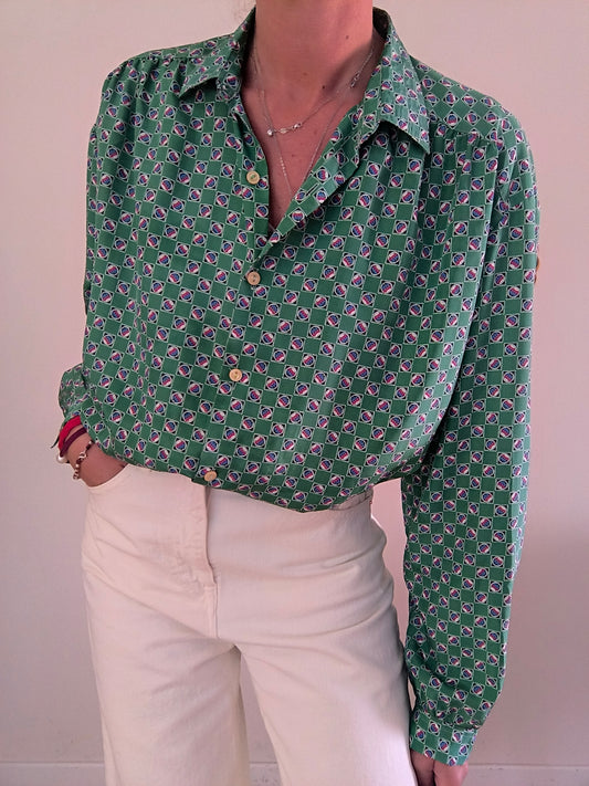 Camicetta vintage verde One size