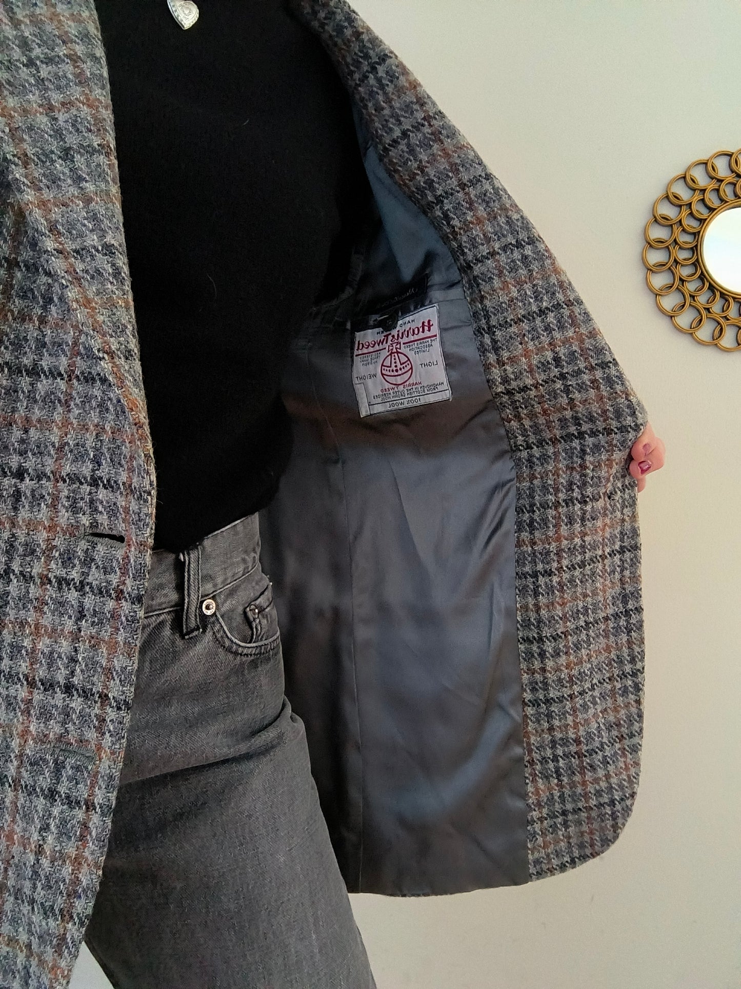 Blazer Harris Tweed in pura Lana