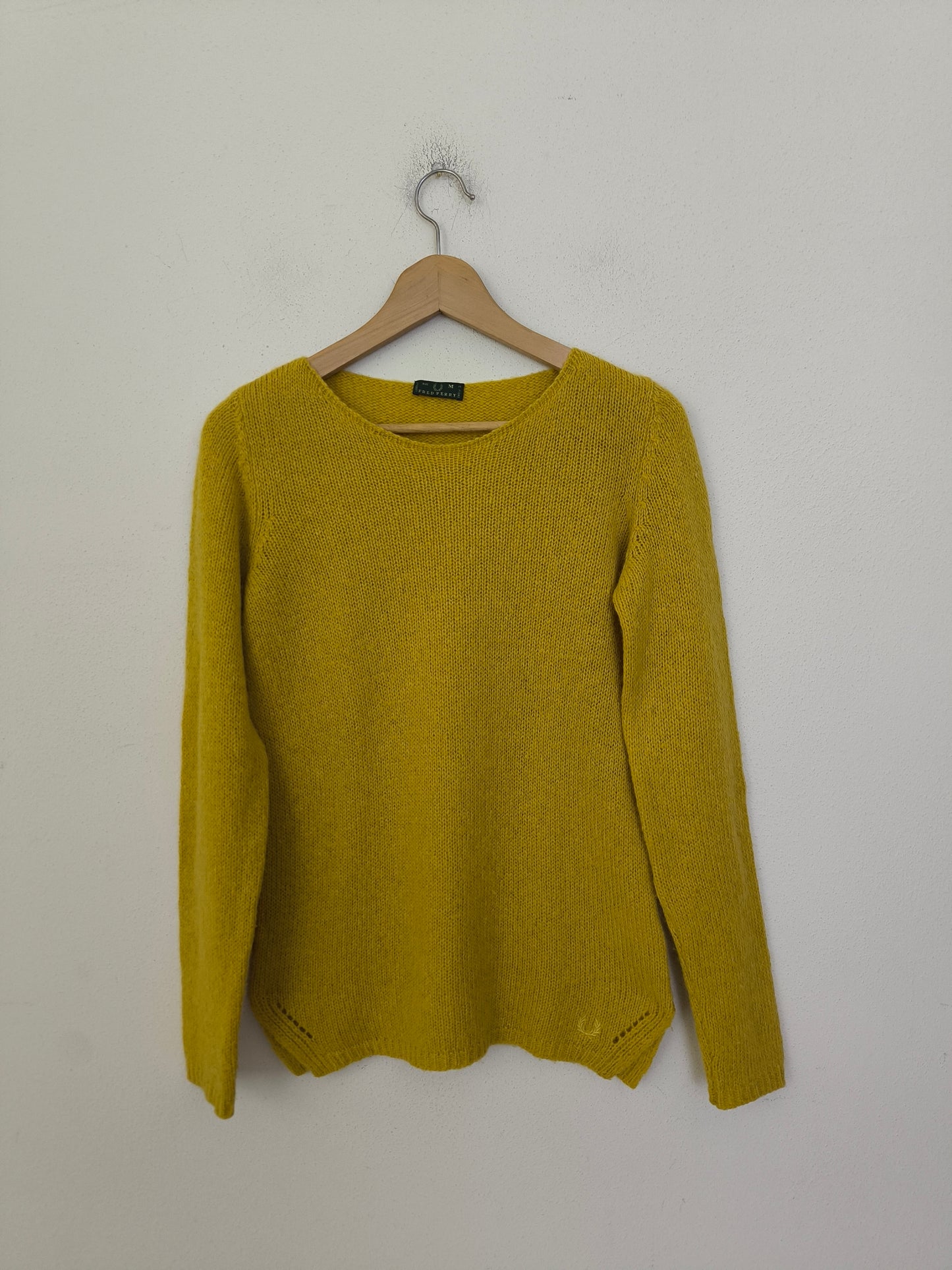 Fred Perry maglioncino senape tg M