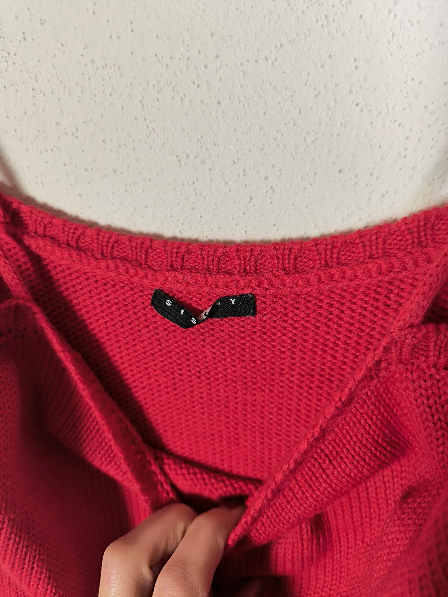 Abito Sisley in lana rosso