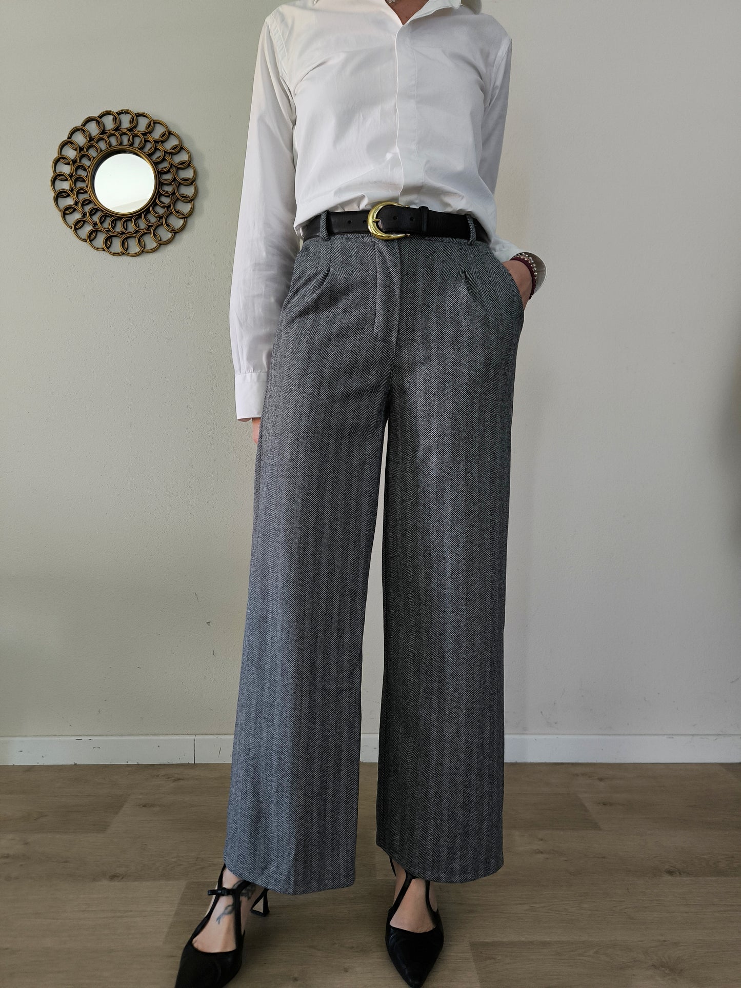 Pantapalazzo grigio spinato tg S